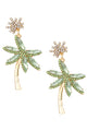 Coconut Tree Rhinestone Earrings E5517