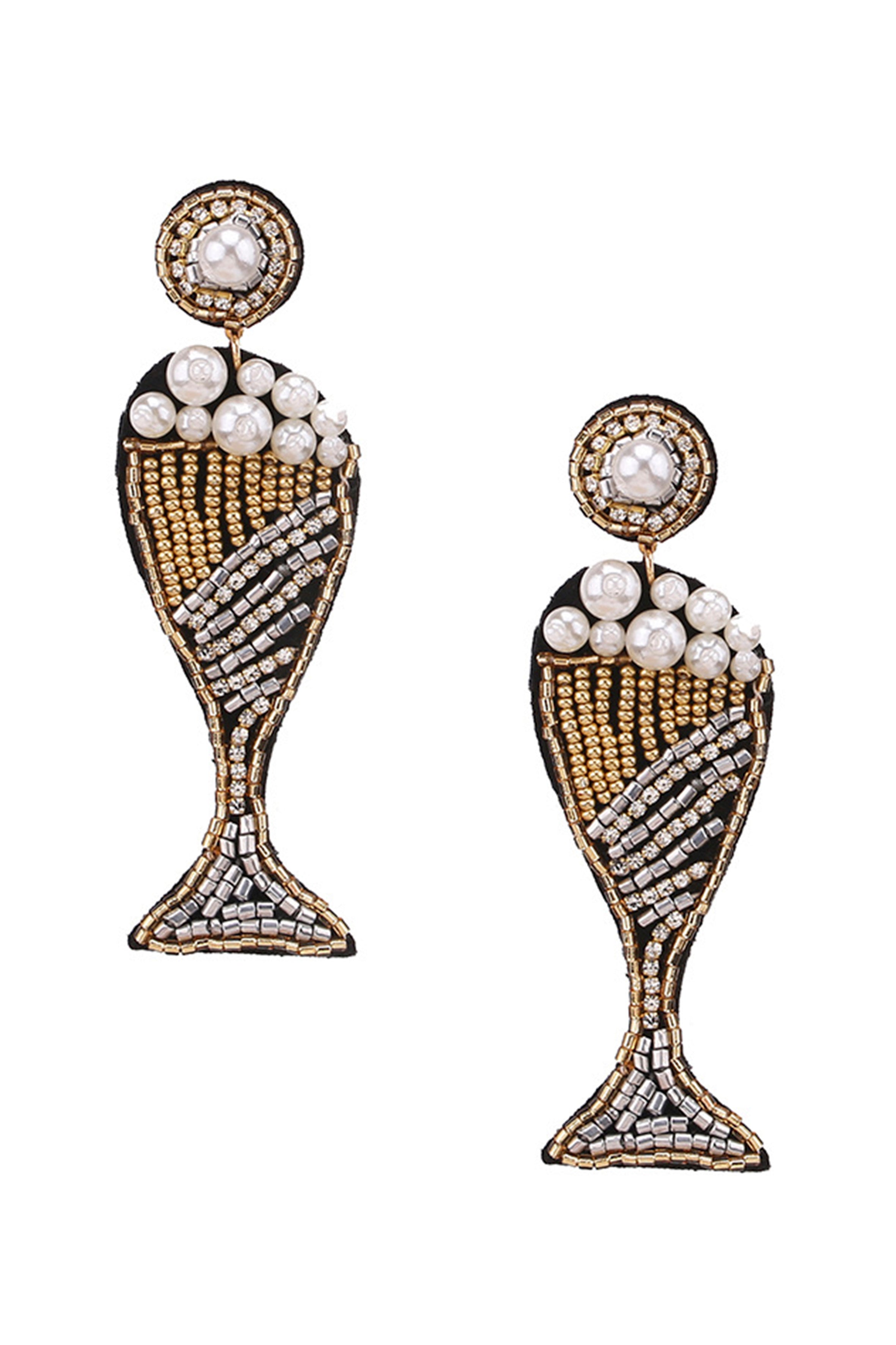 Beer Pearl Seed Bead Earrings E5601