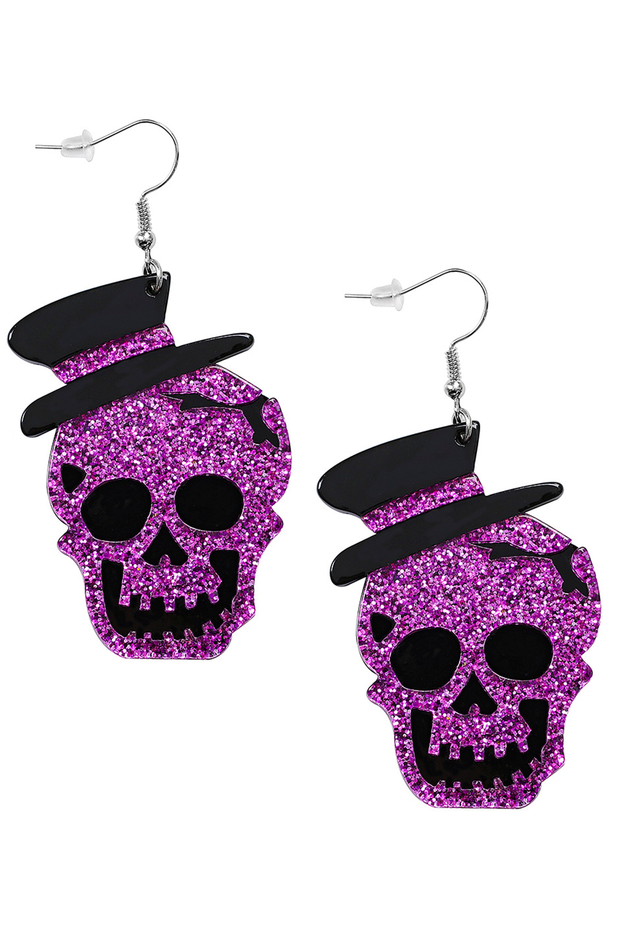 Skull Acrylic Earrings E5644