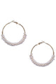 Pearl Hoop Earrings E5716