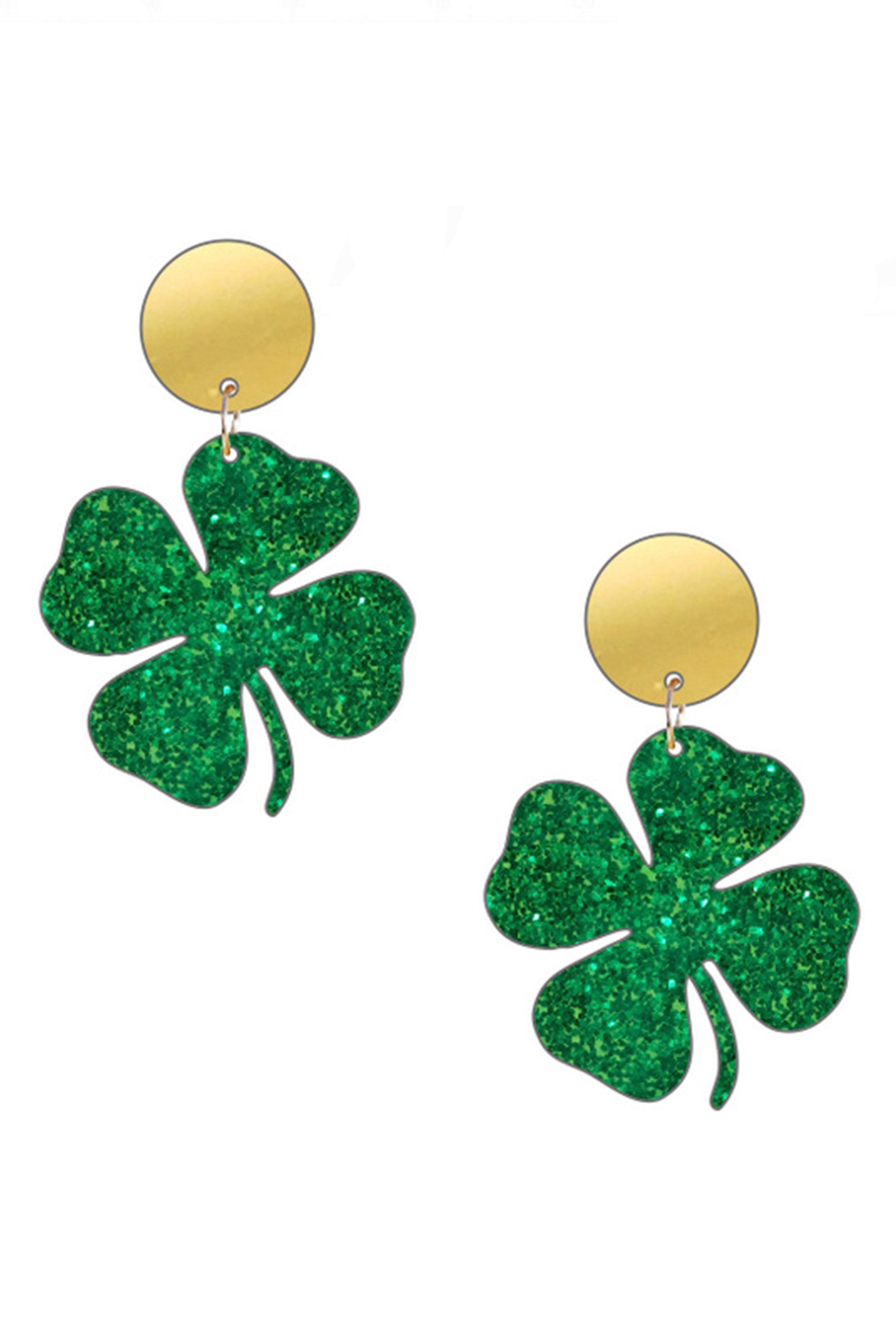 Clover Acrylic Earrings E5755