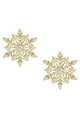 Snowflake Pearl Stud Earrings E5786