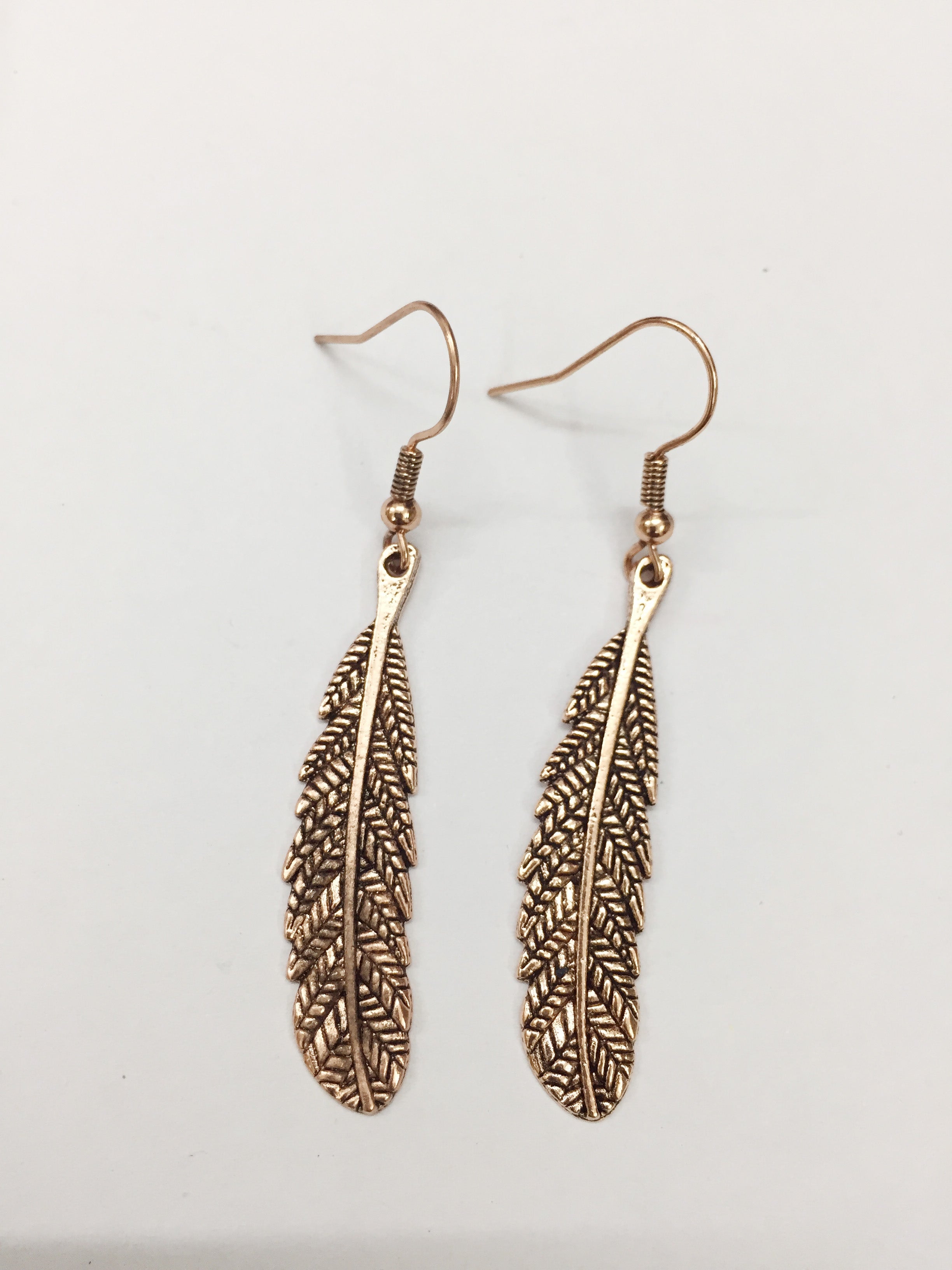 Feather Alloy Earrings E5857