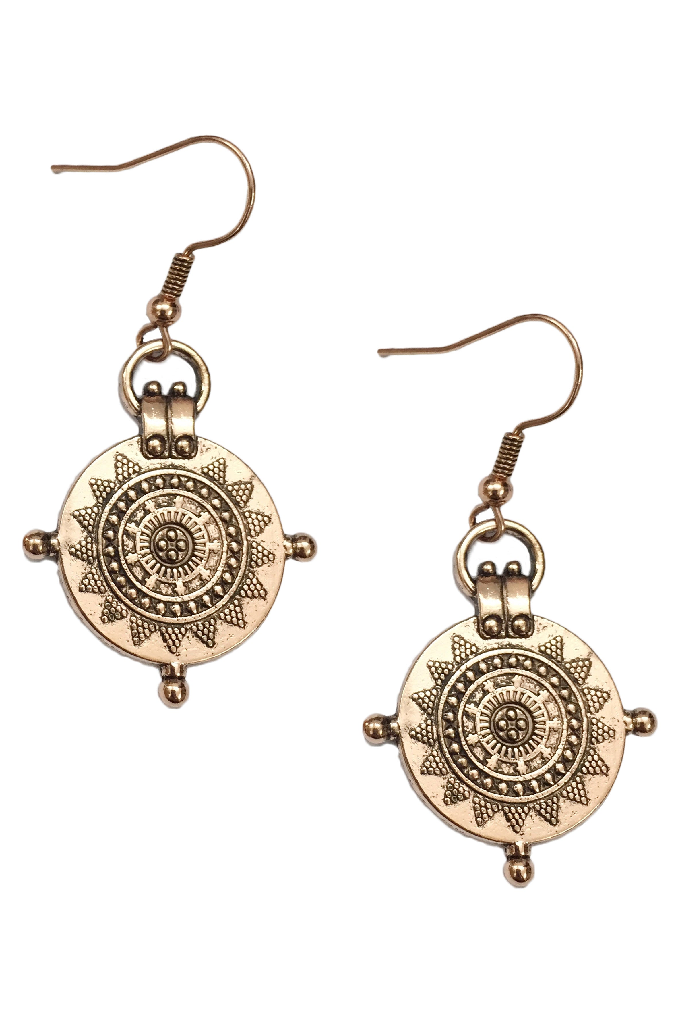 Disc Alloy Earrings E5858