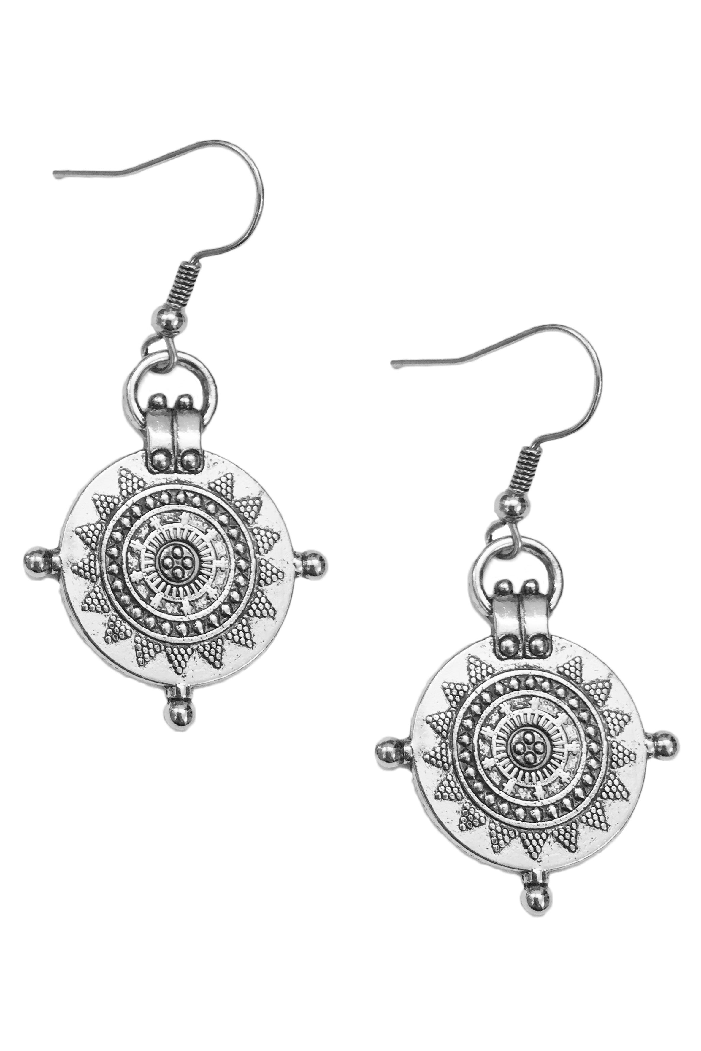 Disc Alloy Earrings E5858