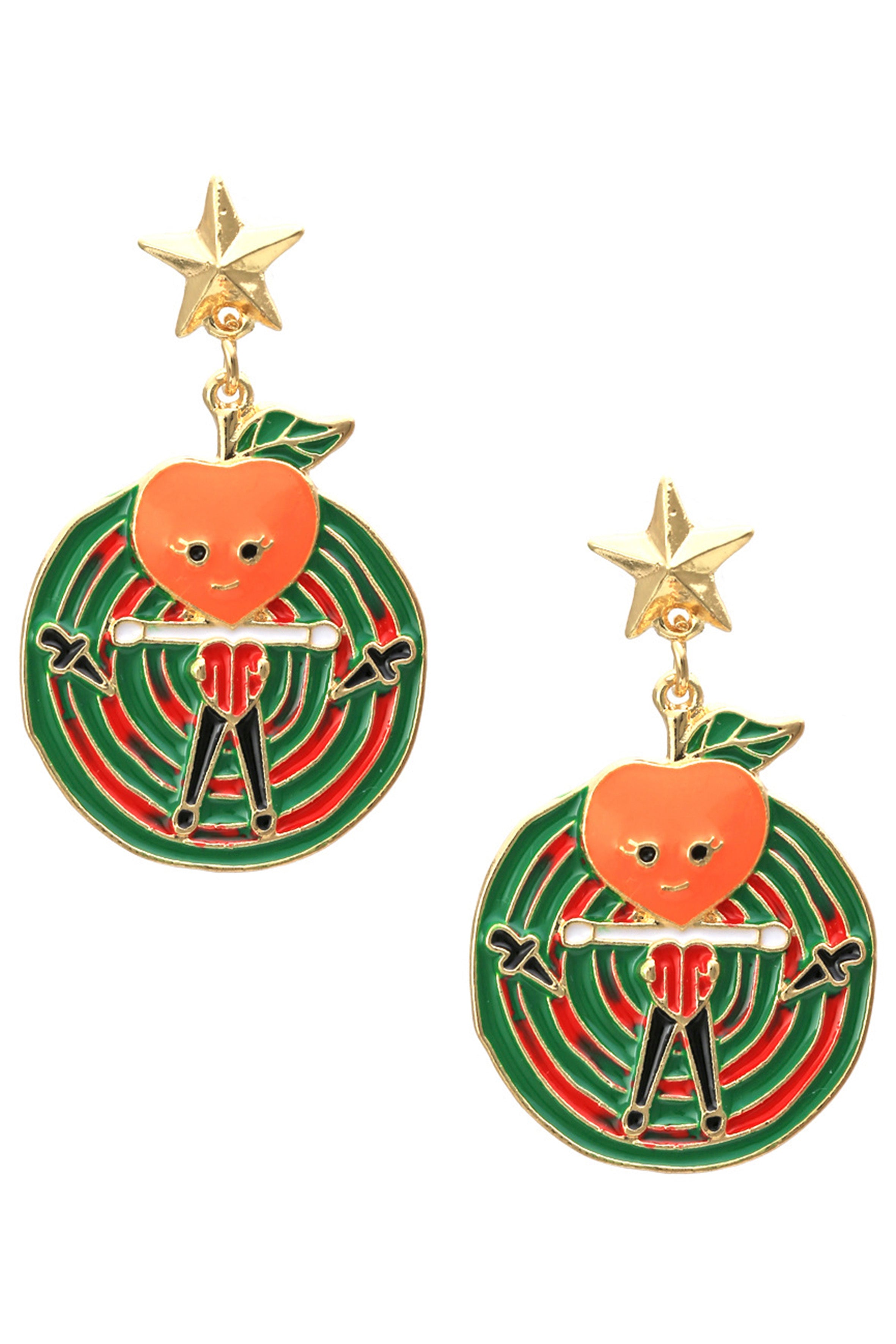 Fruit Cartoon Character Earrings E5877