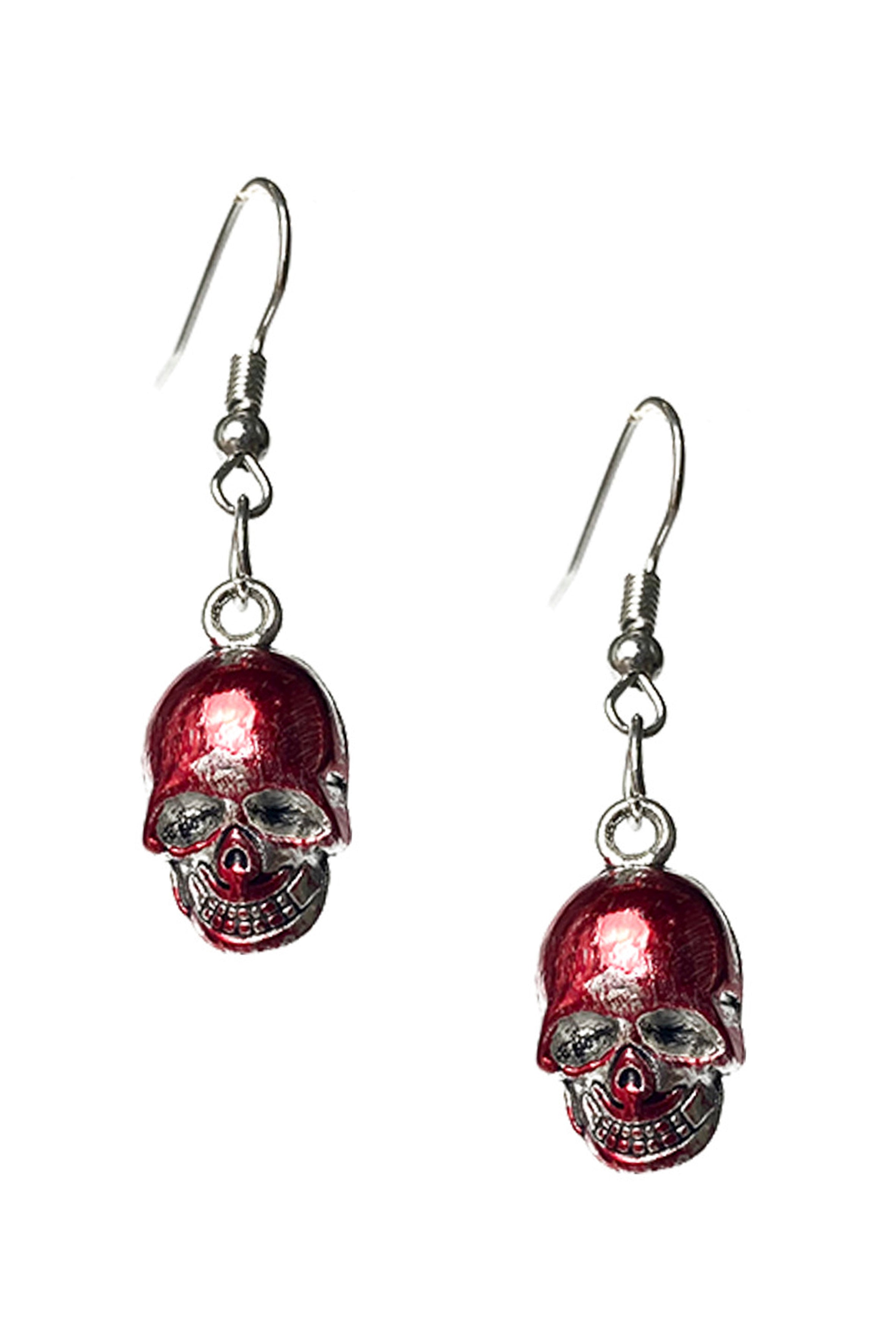 Pendientes de aleación con calavera ensangrentada E5924
