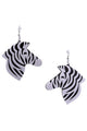 Pendientes acrílicos de cebra E5984