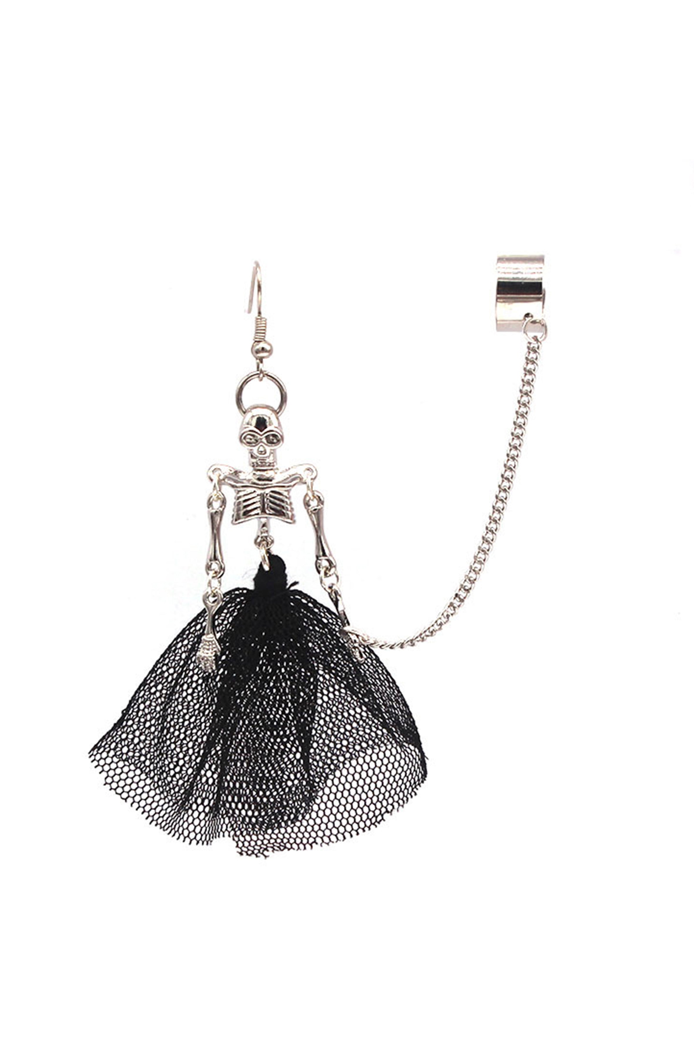 Pendientes de aleación con forma de esqueleto de novia E5999