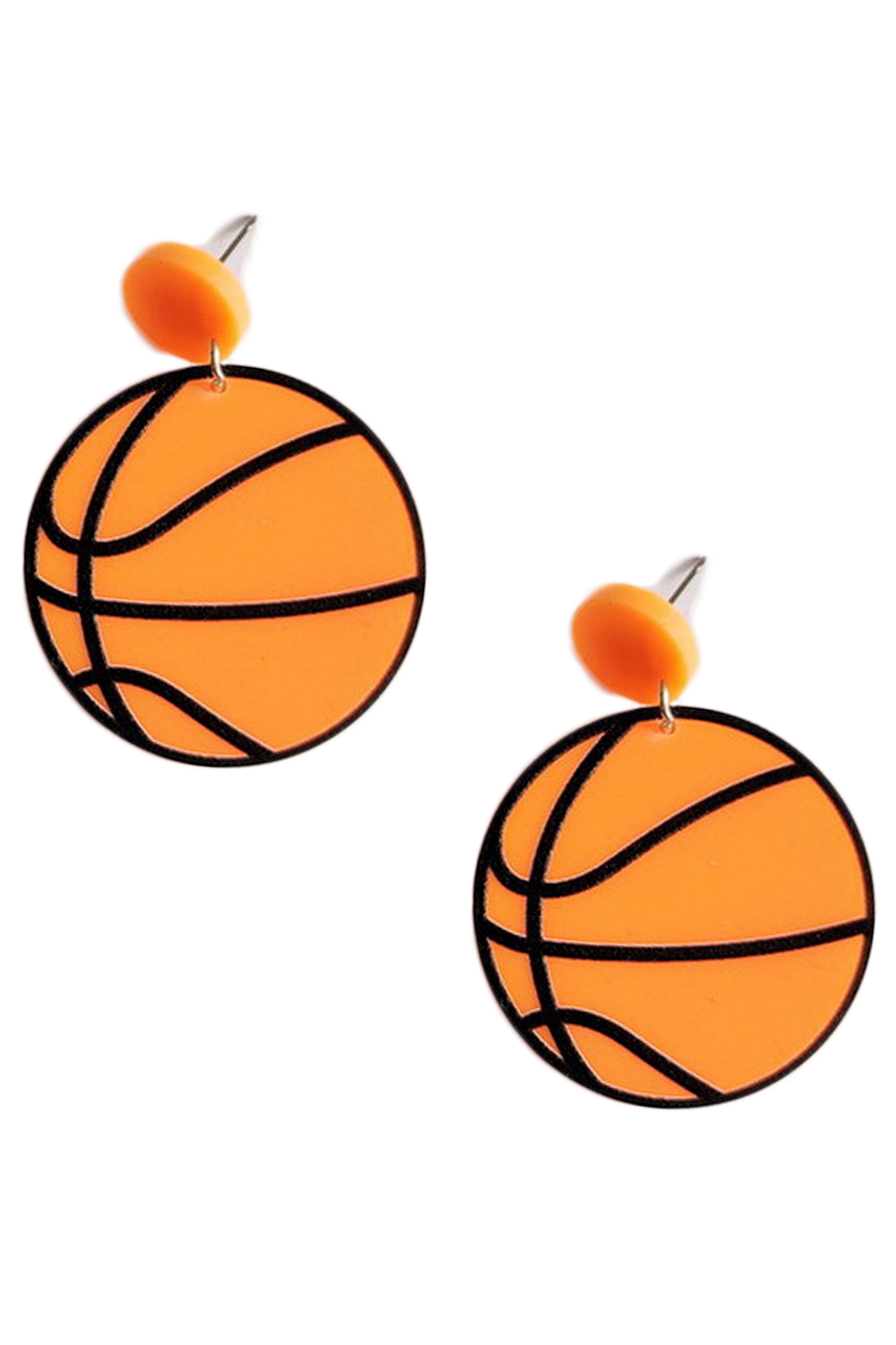 Basketball Acrylic Earrings E6061