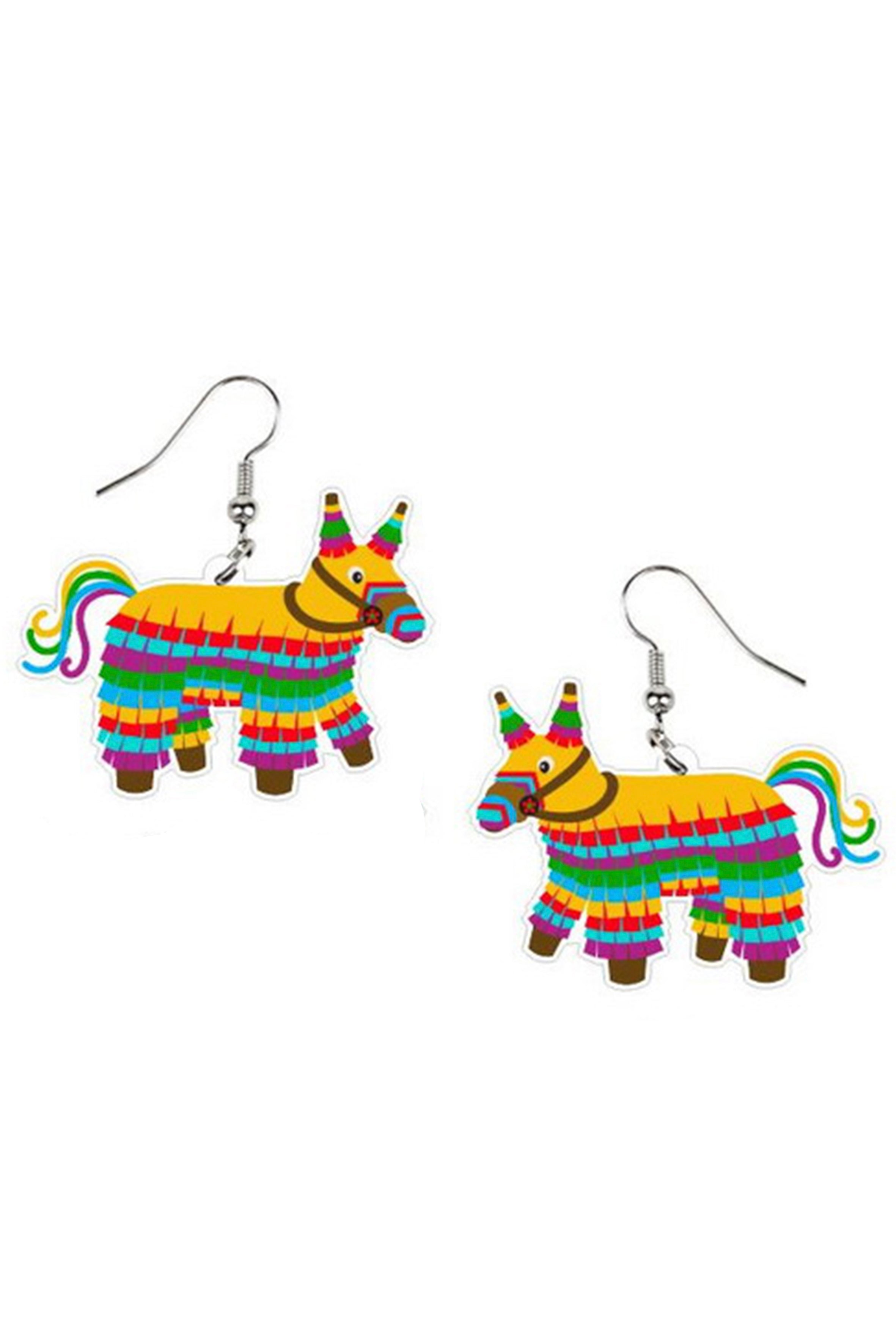 Mexican Pony Acrylic Earrings E6066