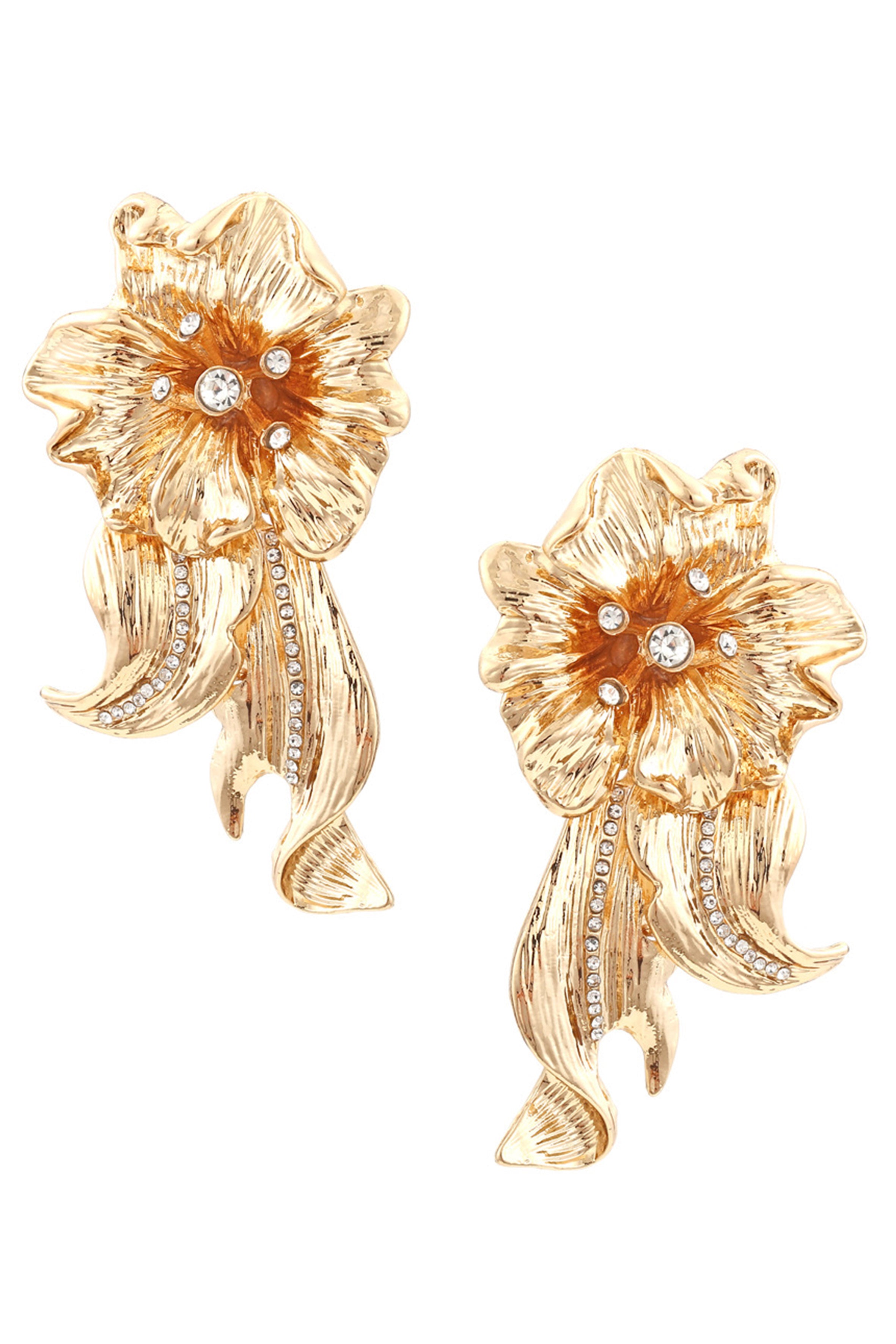 Flower Alloy Earrings E6090