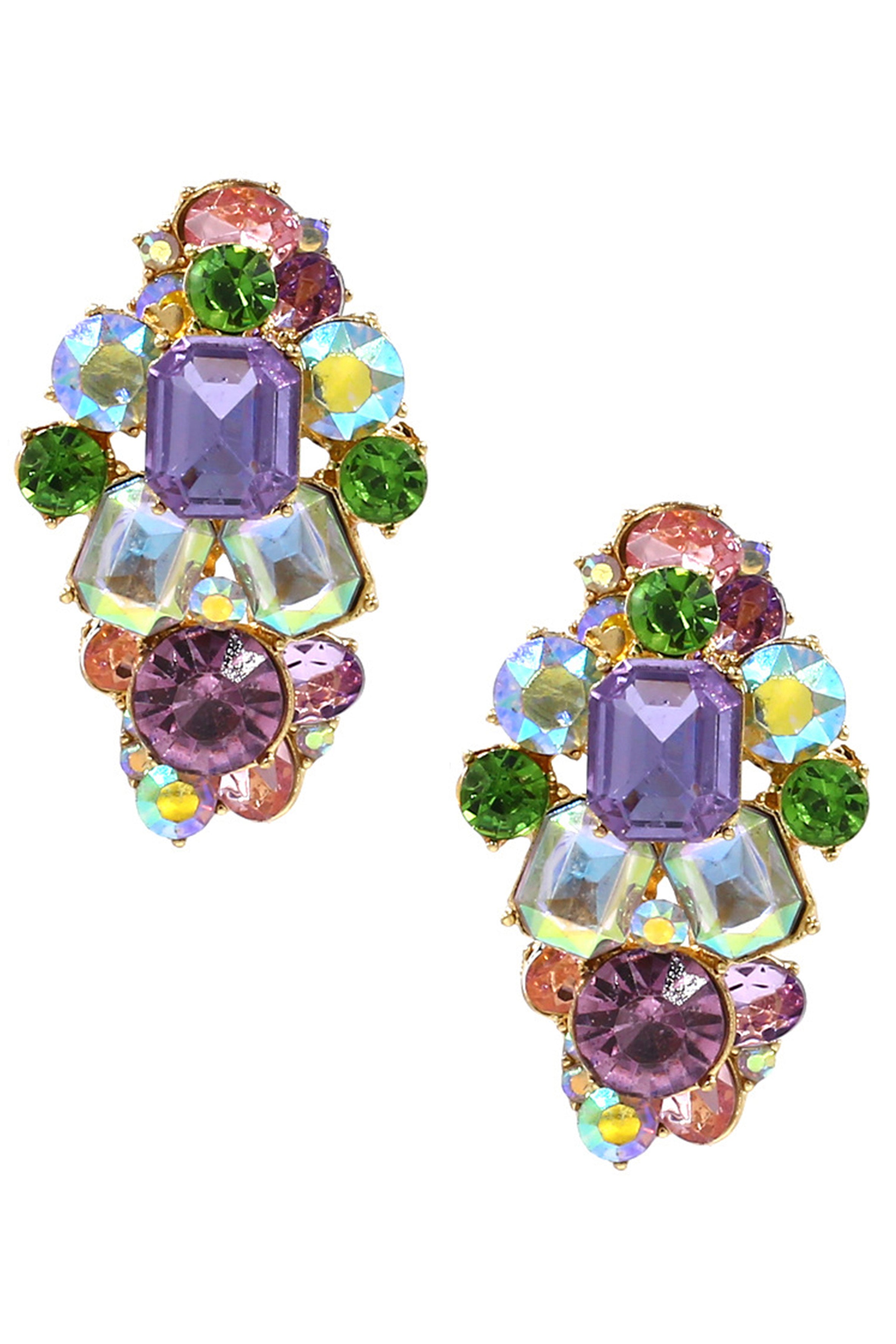 Geometry Rhinestone Earrings E6285