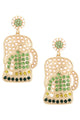 Beer Rhinestone Earrings E6295