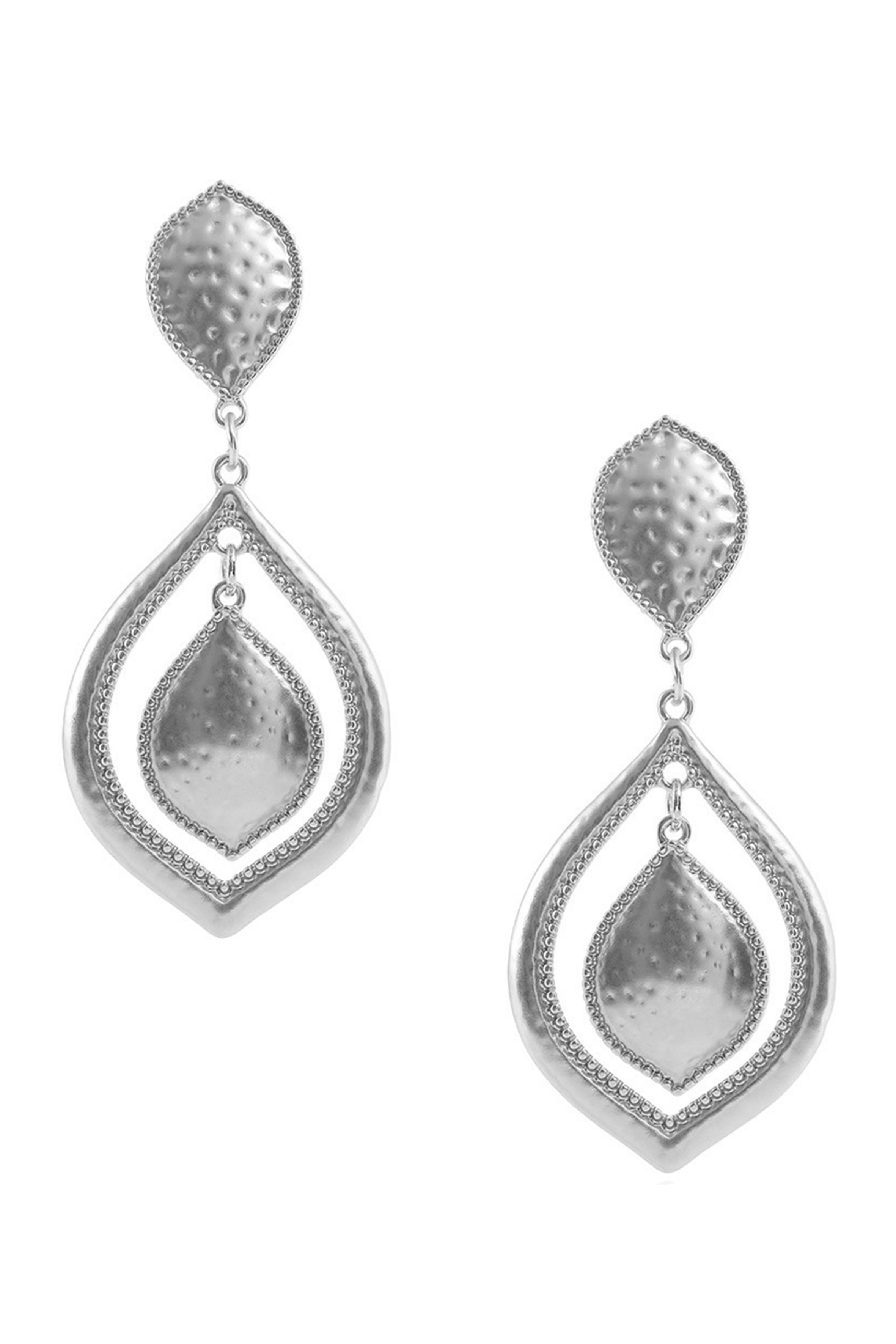 Pendientes de aleación con forma de lágrima E6470