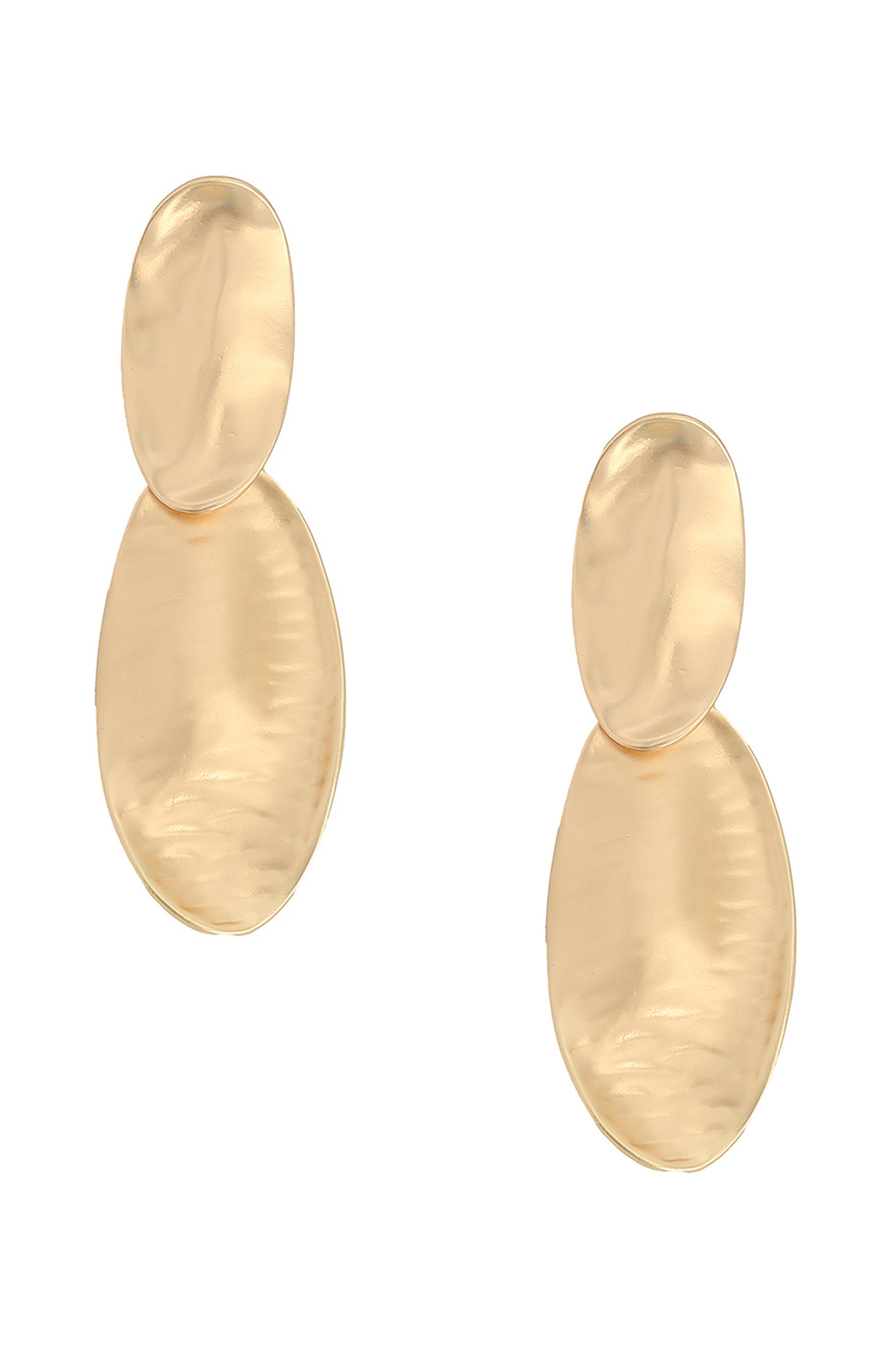 Geometry Oval Alloy Earrings E6476