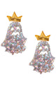 Crown Ghost Acrylic Earrings E6803