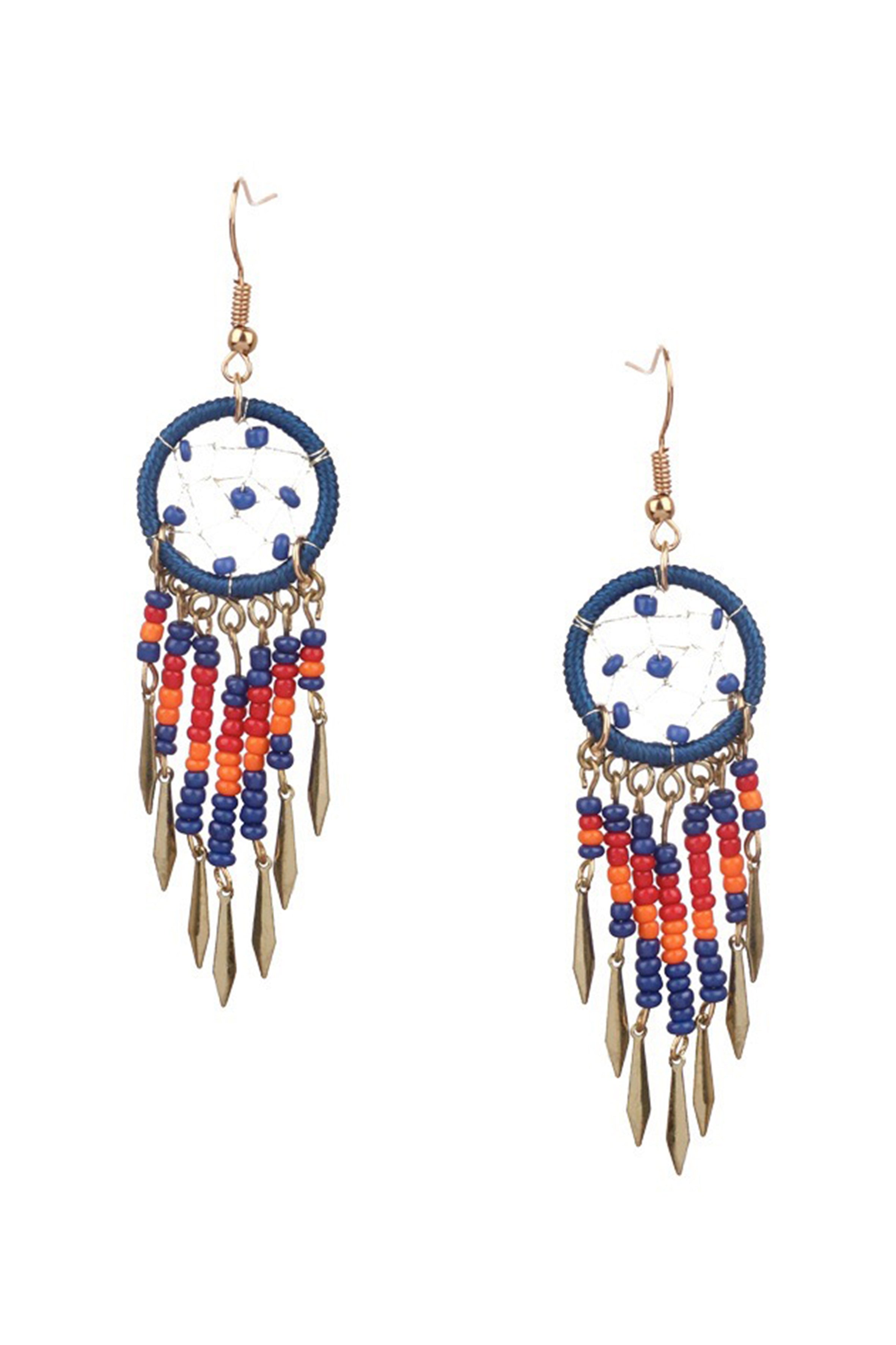 Dreamcatcher Tassel Alloy Earrings E6533