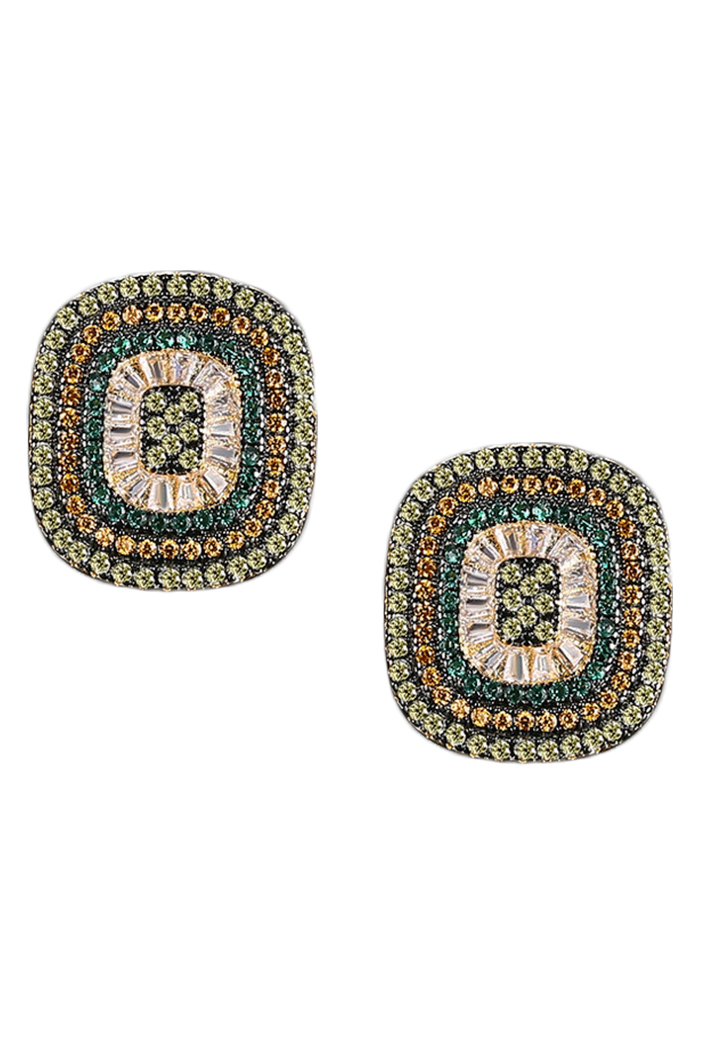 Pendientes de circonita cúbica E6559