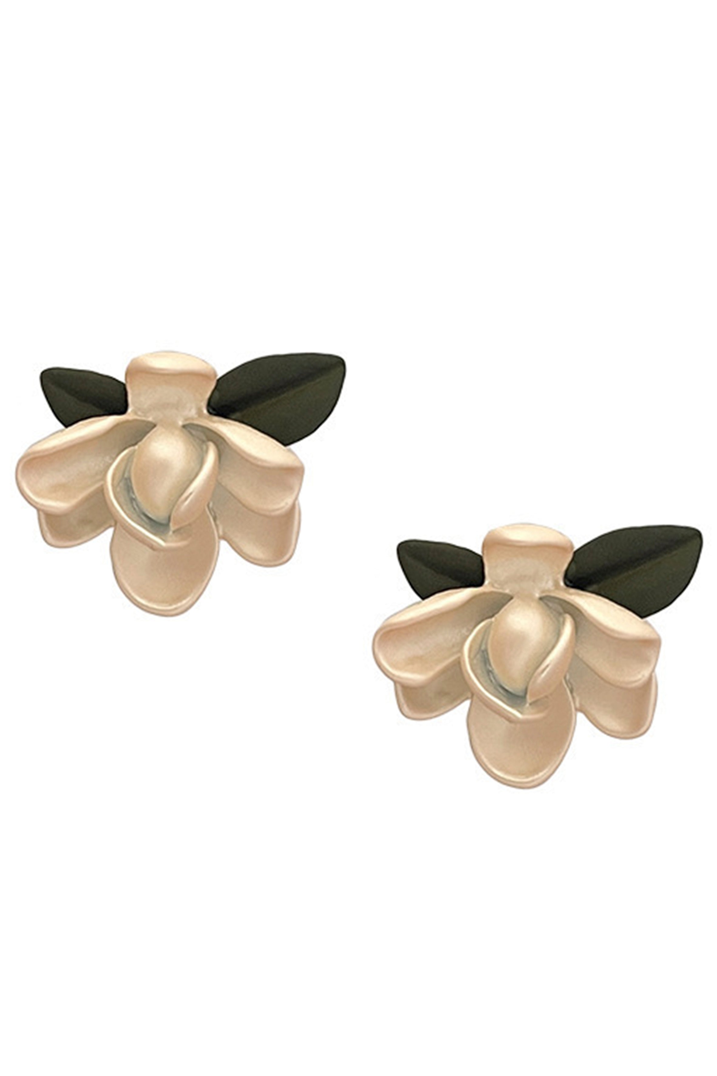 Flower Stud Clip On Earrings E6628