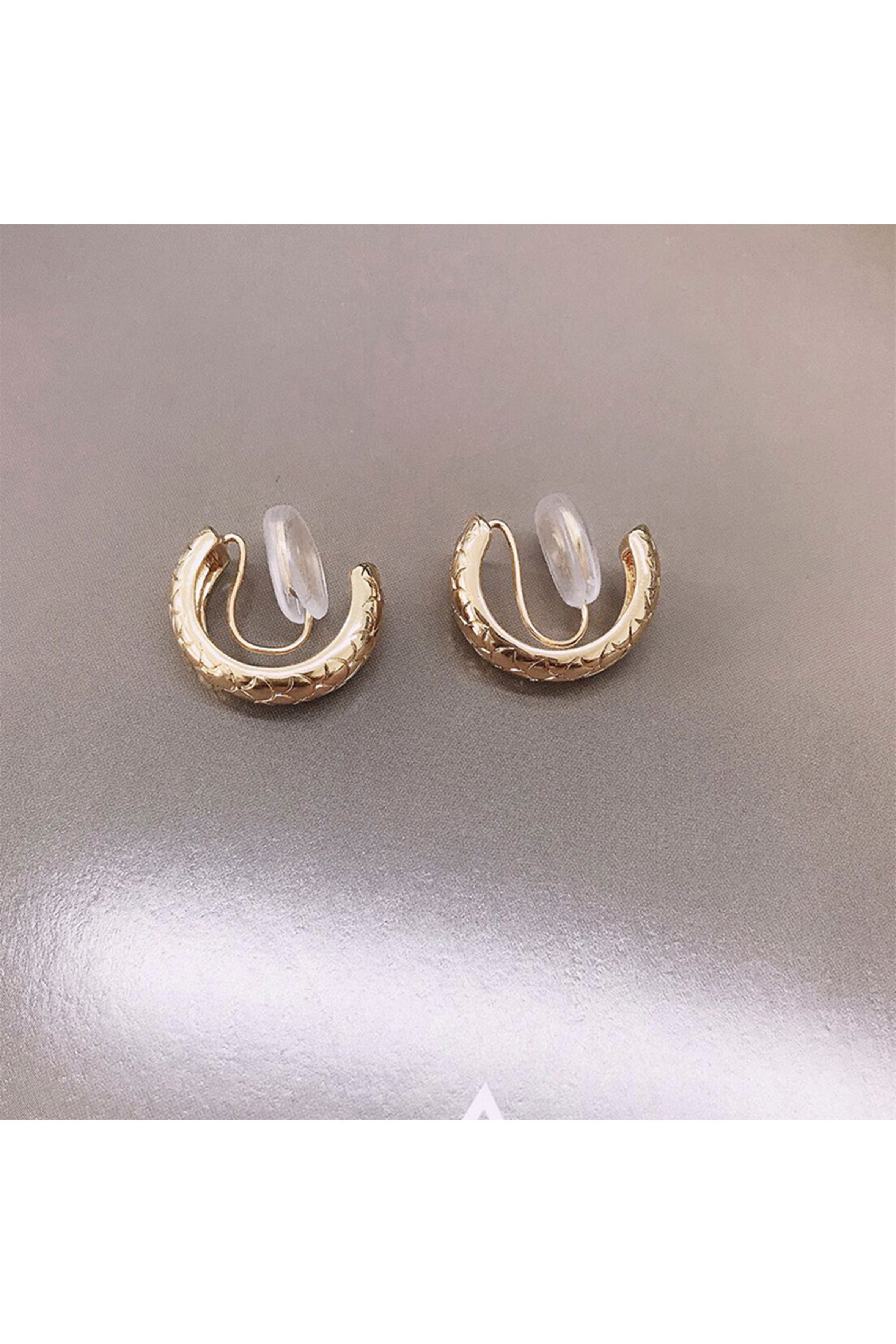 Pendientes de aro de aleación con clip E6651