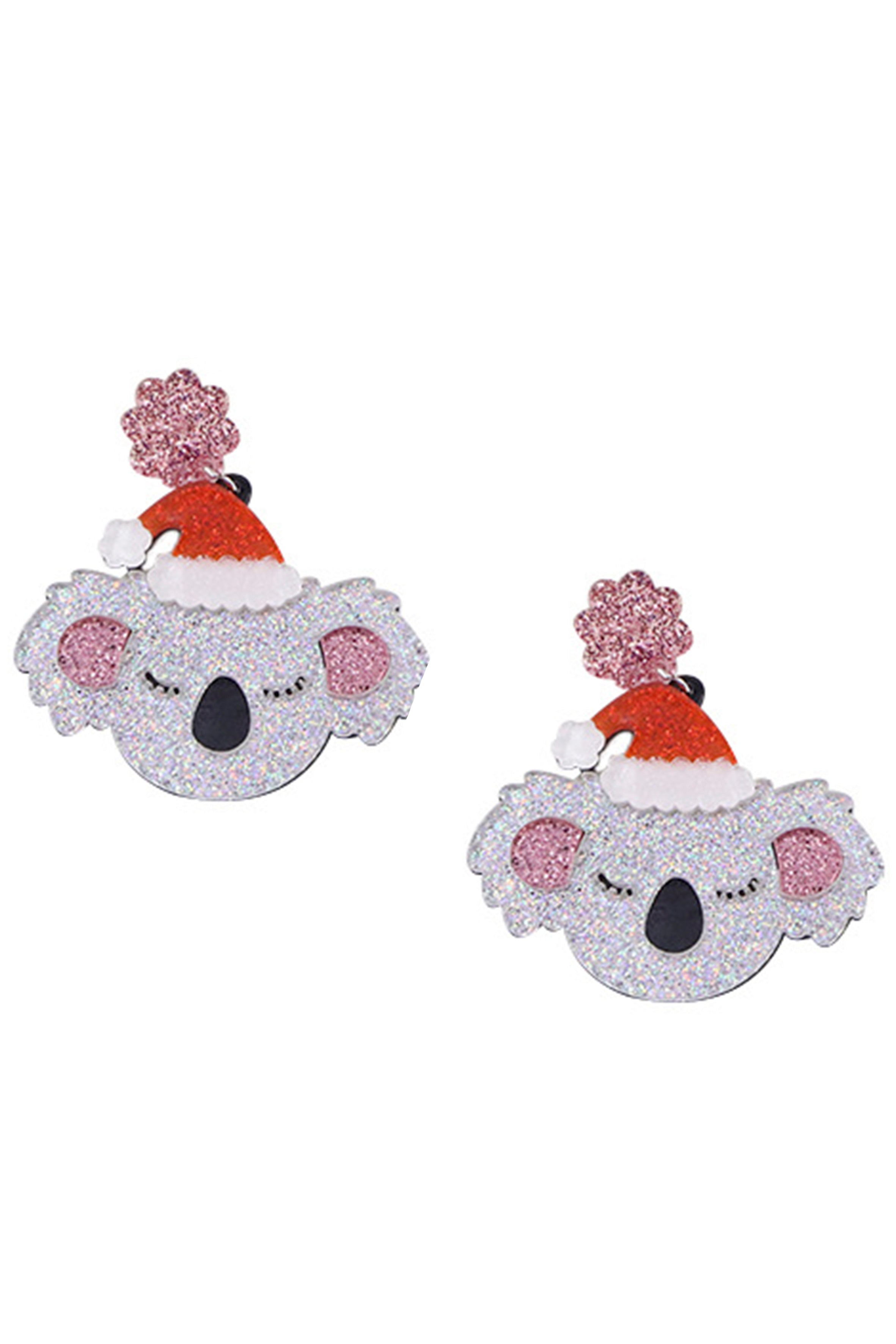 Christmas Koala Acrylic Earrings E6671