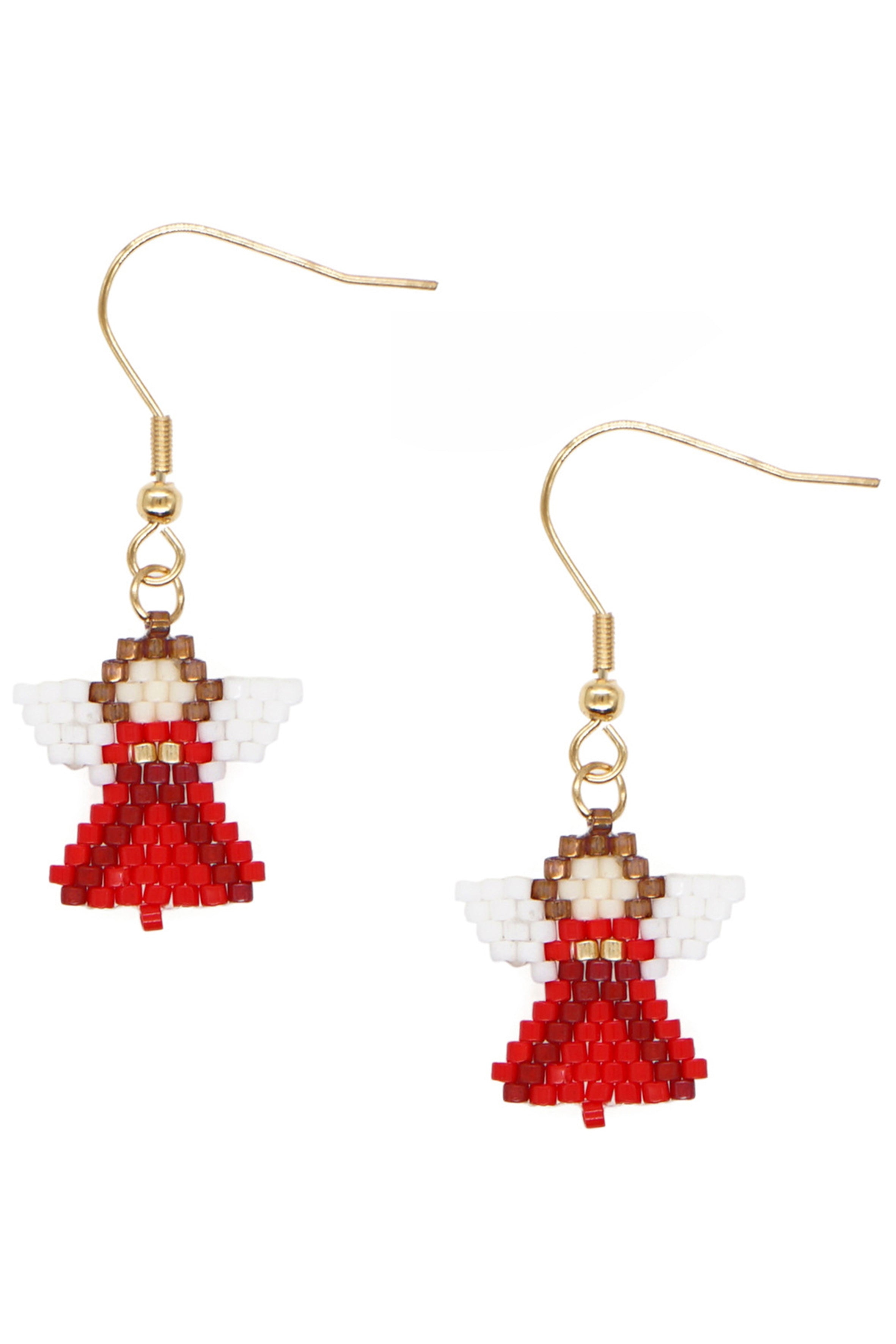 Pendientes de cuentas de semillas de ángel E6684