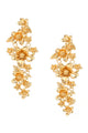 Floral Alloy Earrings E6750