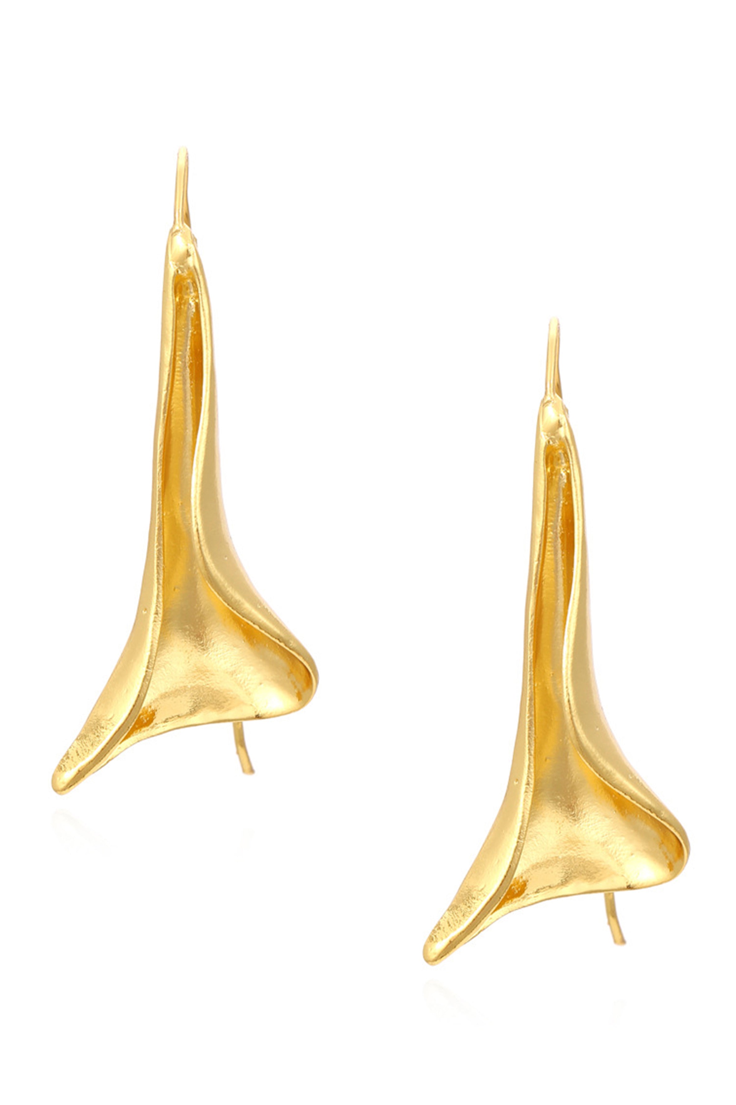 Pendientes de aleación con forma de hoja geométrica E6754