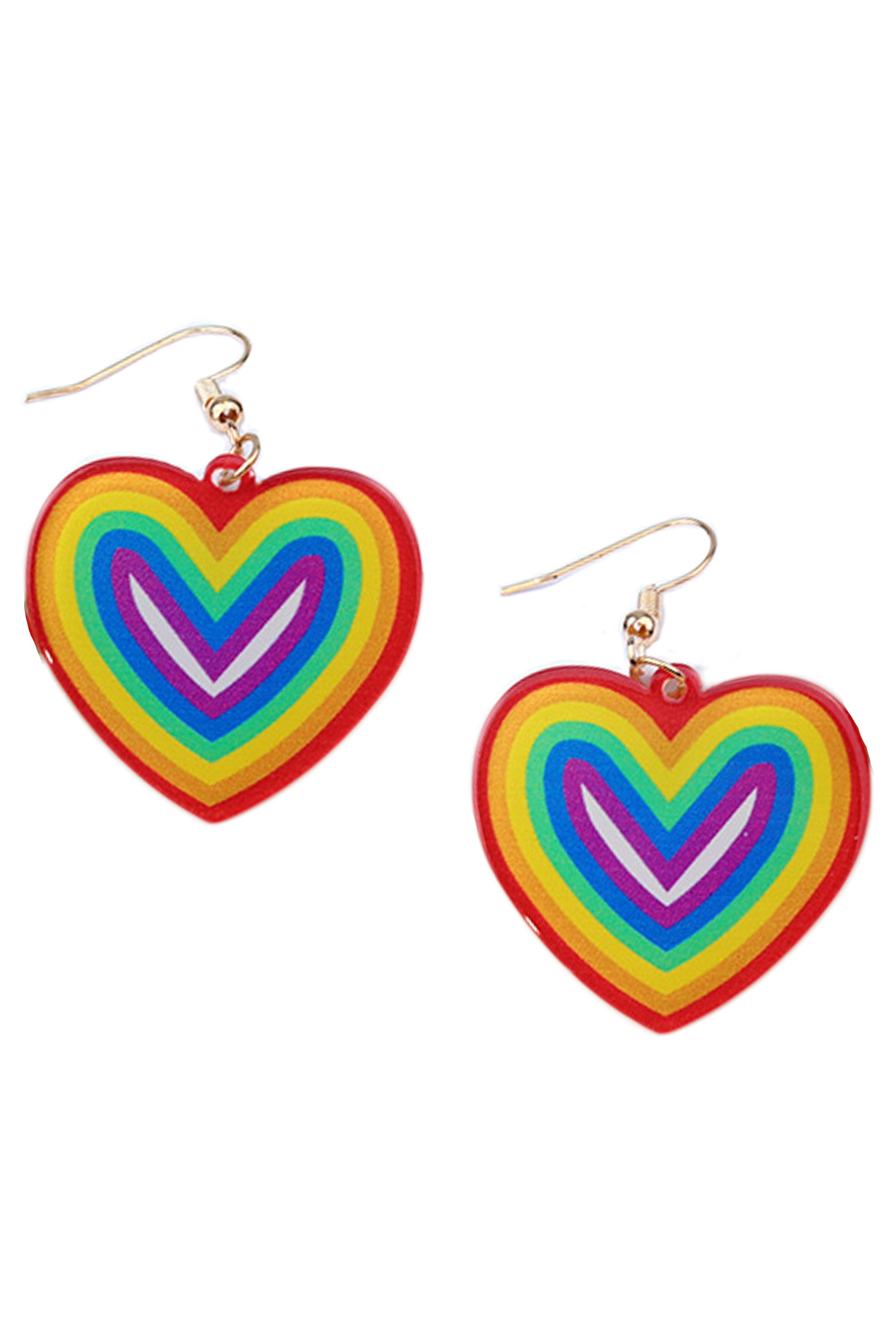 Heart Acrylic Earrings E6886