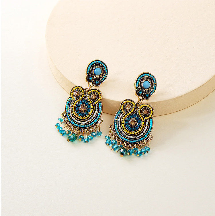 Bohemia Bead Tassel Earrings E6911
