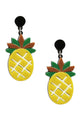 Pineapple Acrylic Earrings E7019