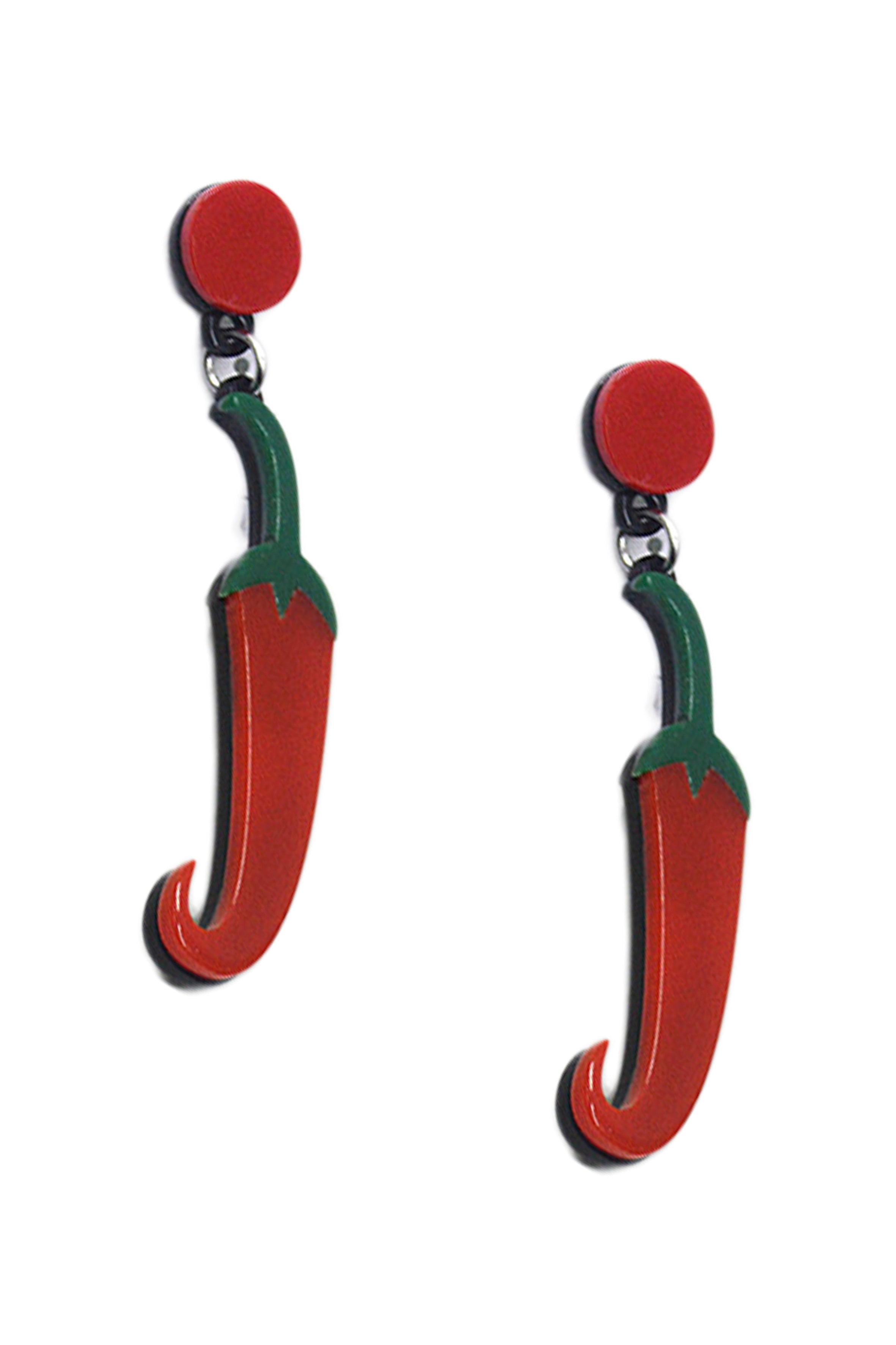 Chili Acrylic Earrings E7020