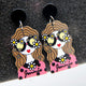 Dasiy Girl Acrylic Earrings E7138