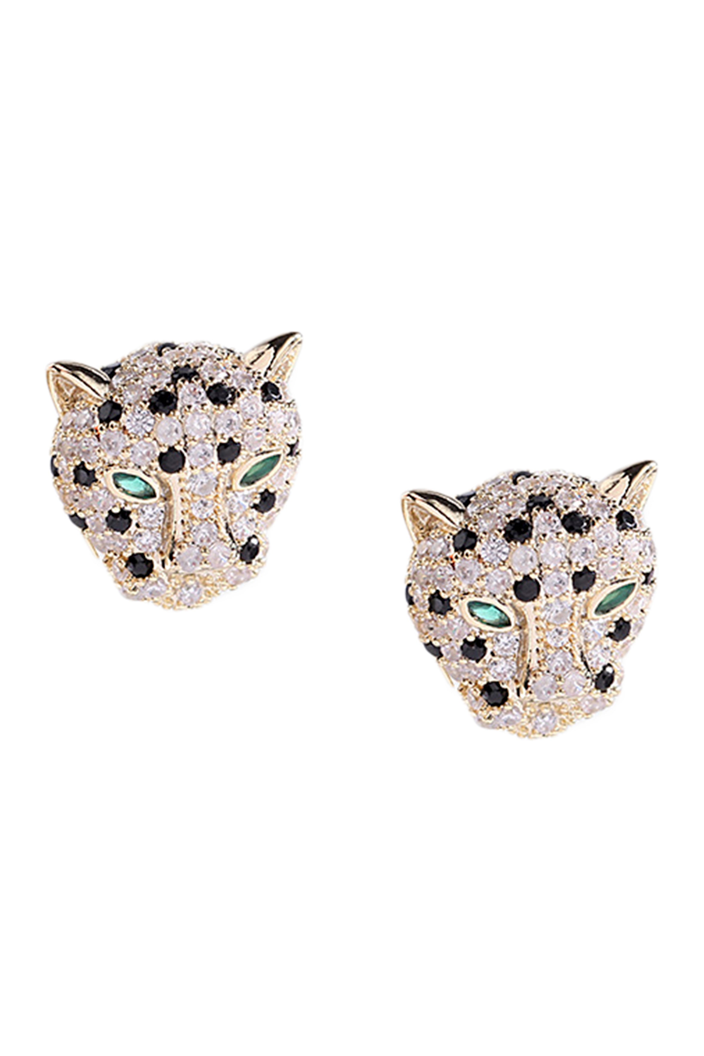 Leopard diamond selling earrings