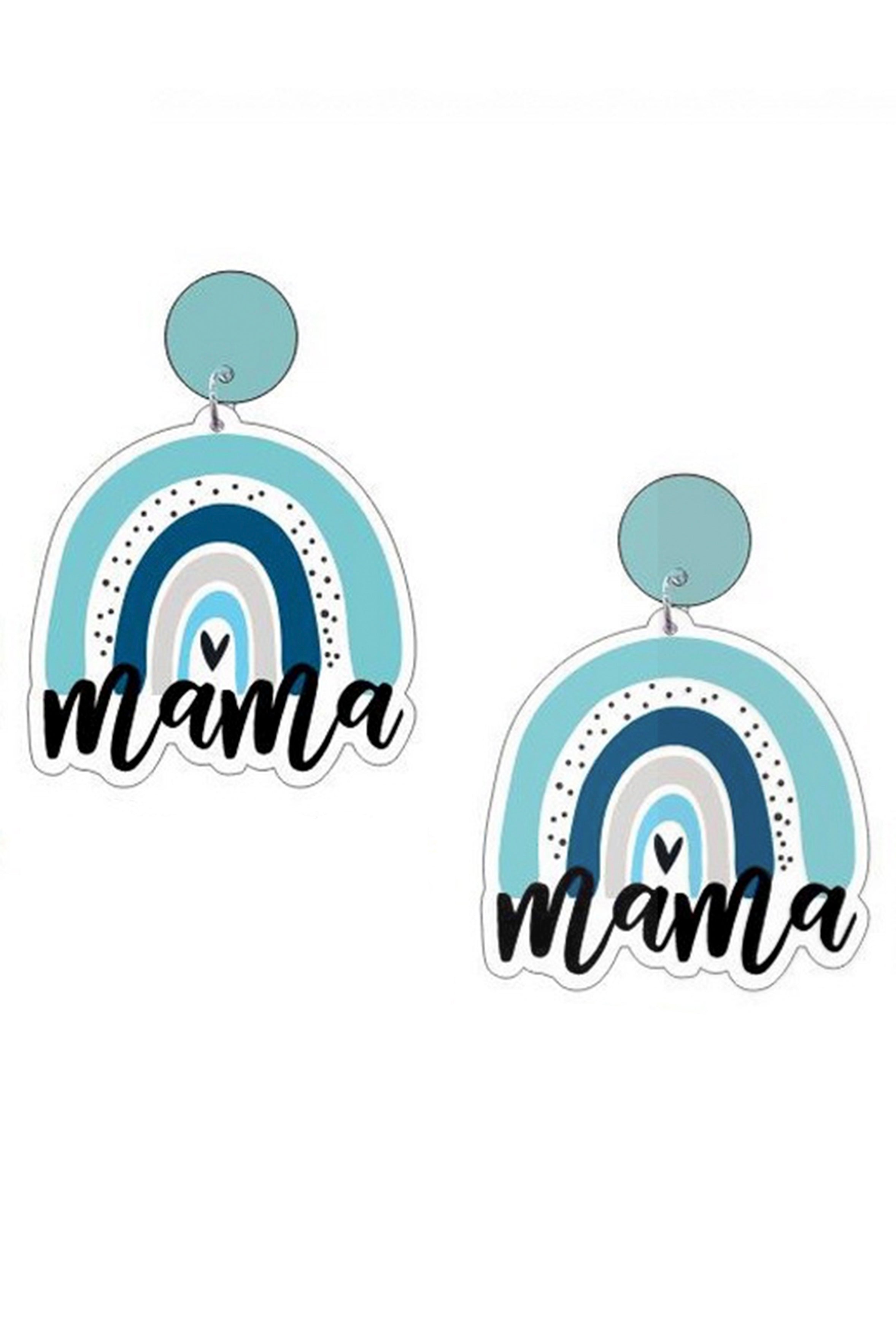 MAMA Rainbow Acrylic Earrings E7239