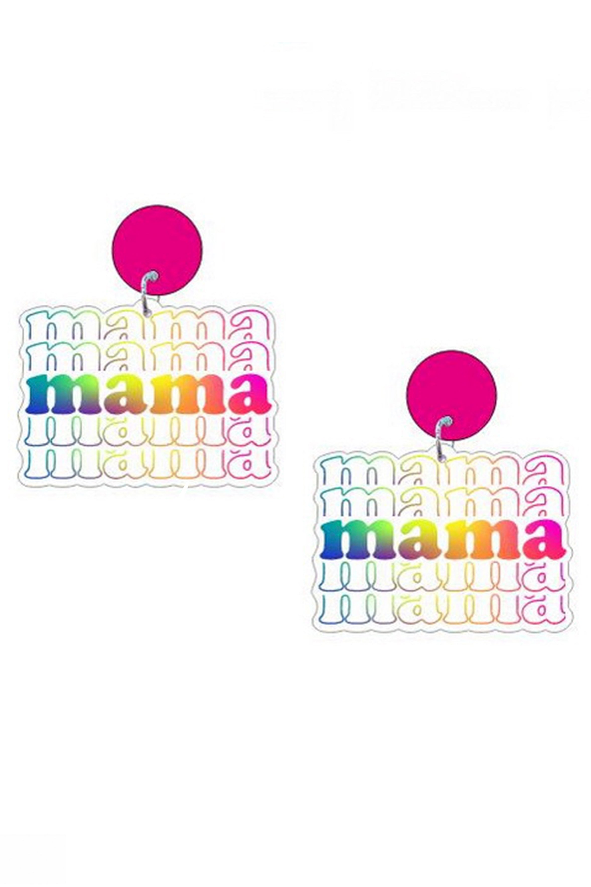 MAMA Acrylic Earrings E7240