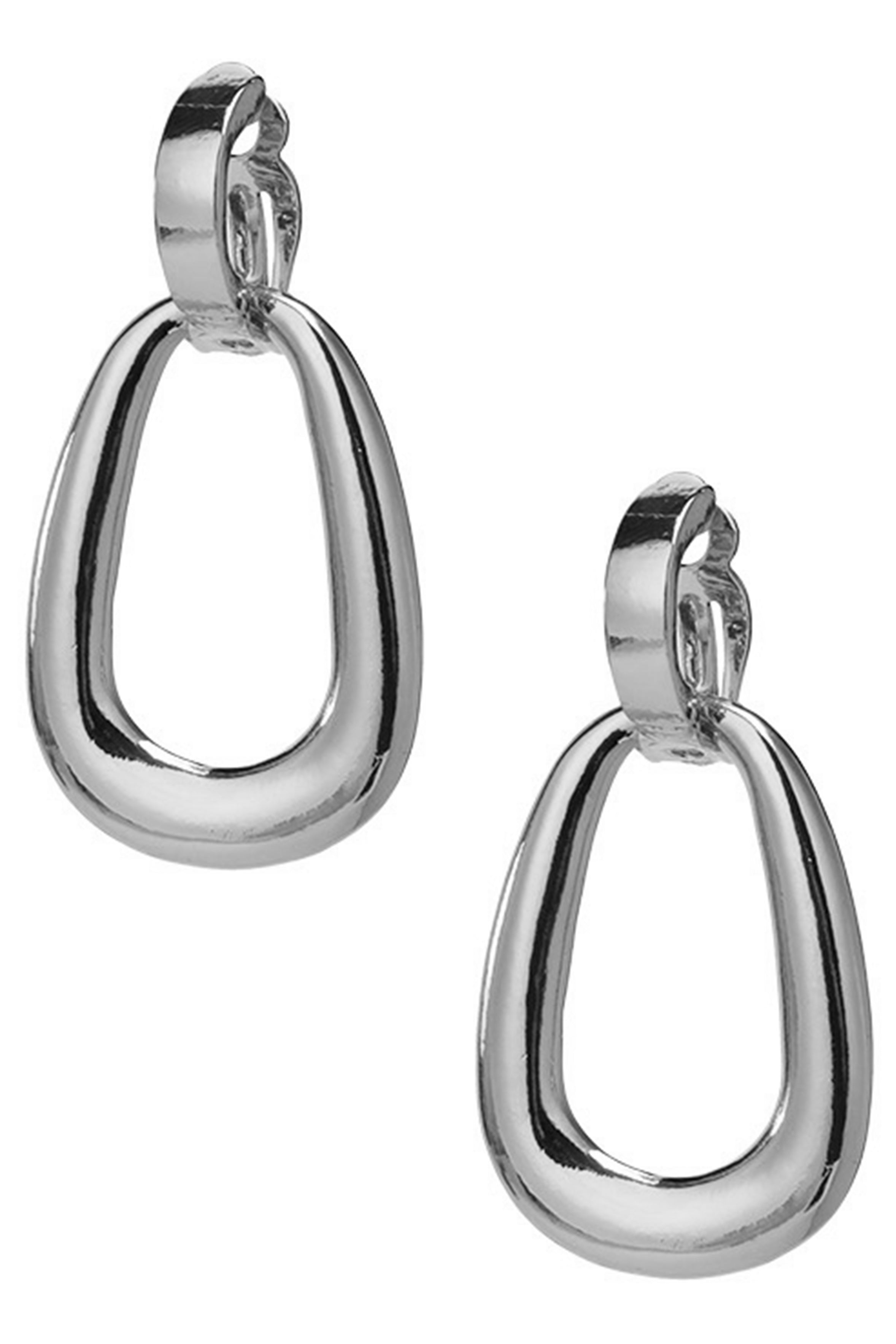 Teardrop Alloy Clip On Earrings E7441