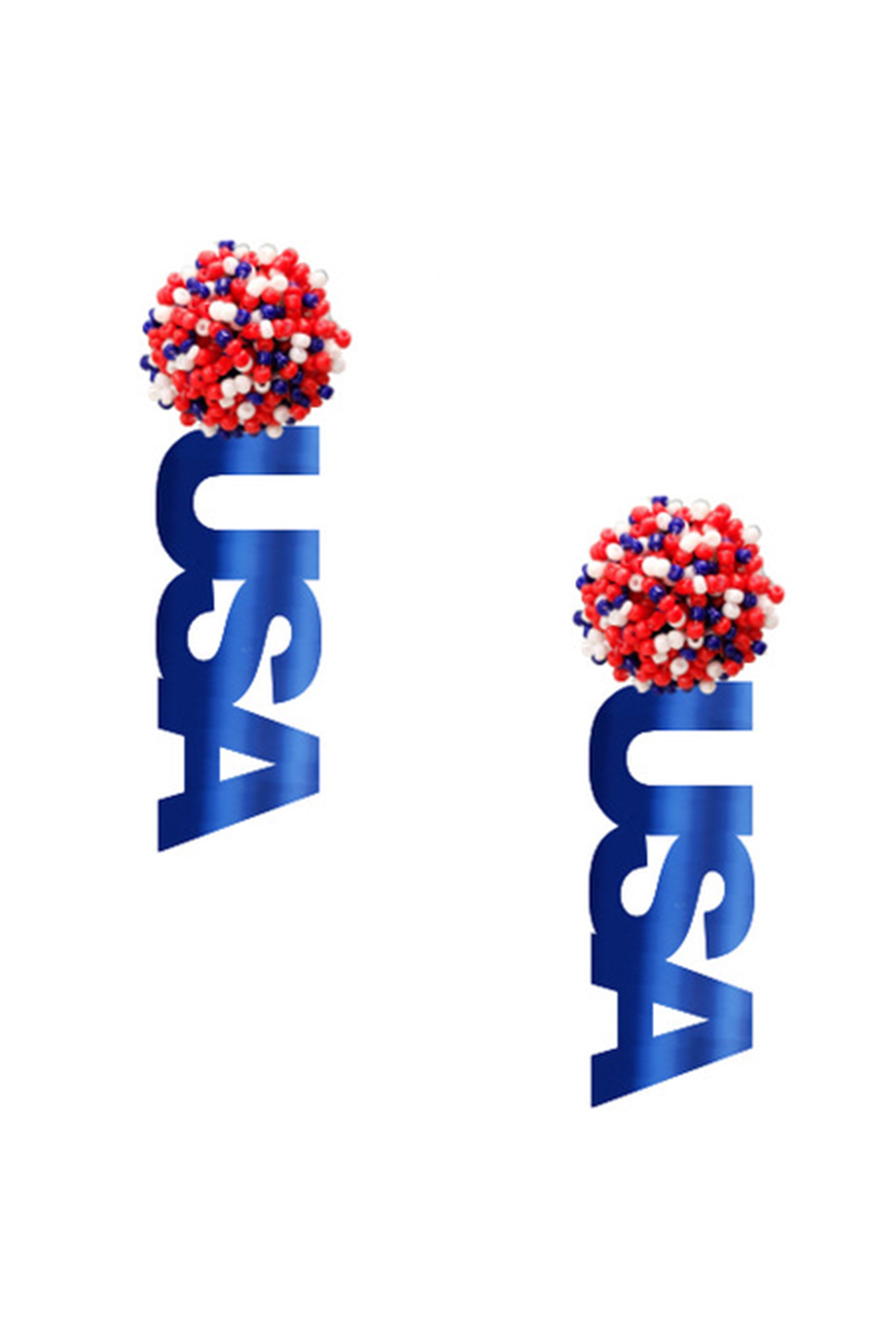 Pendientes de cuentas acrílicas de EE. UU. E7501