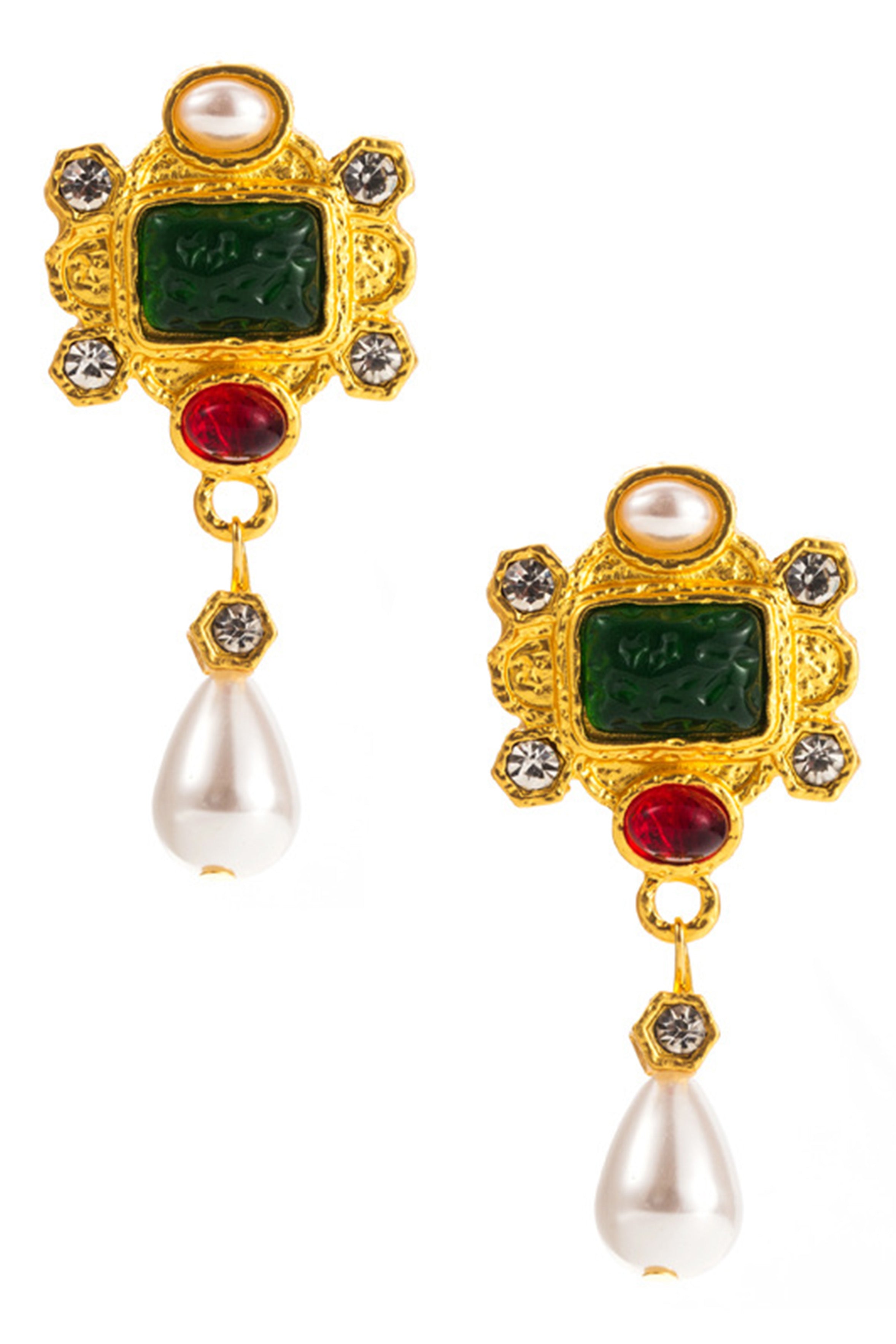 Baroque Teardrop Pearl Earrings E7577