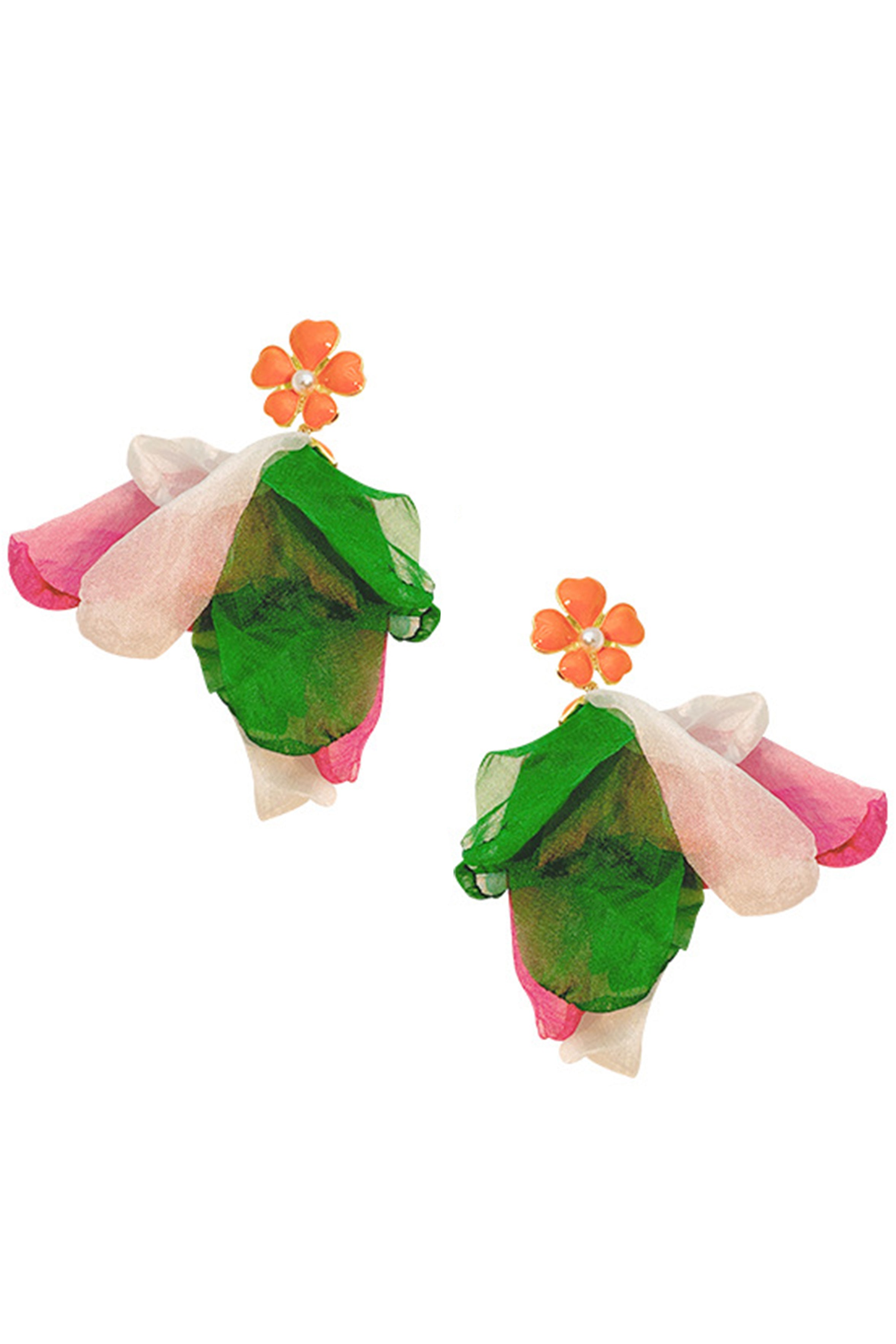 Floral Gauze Earrings E7604