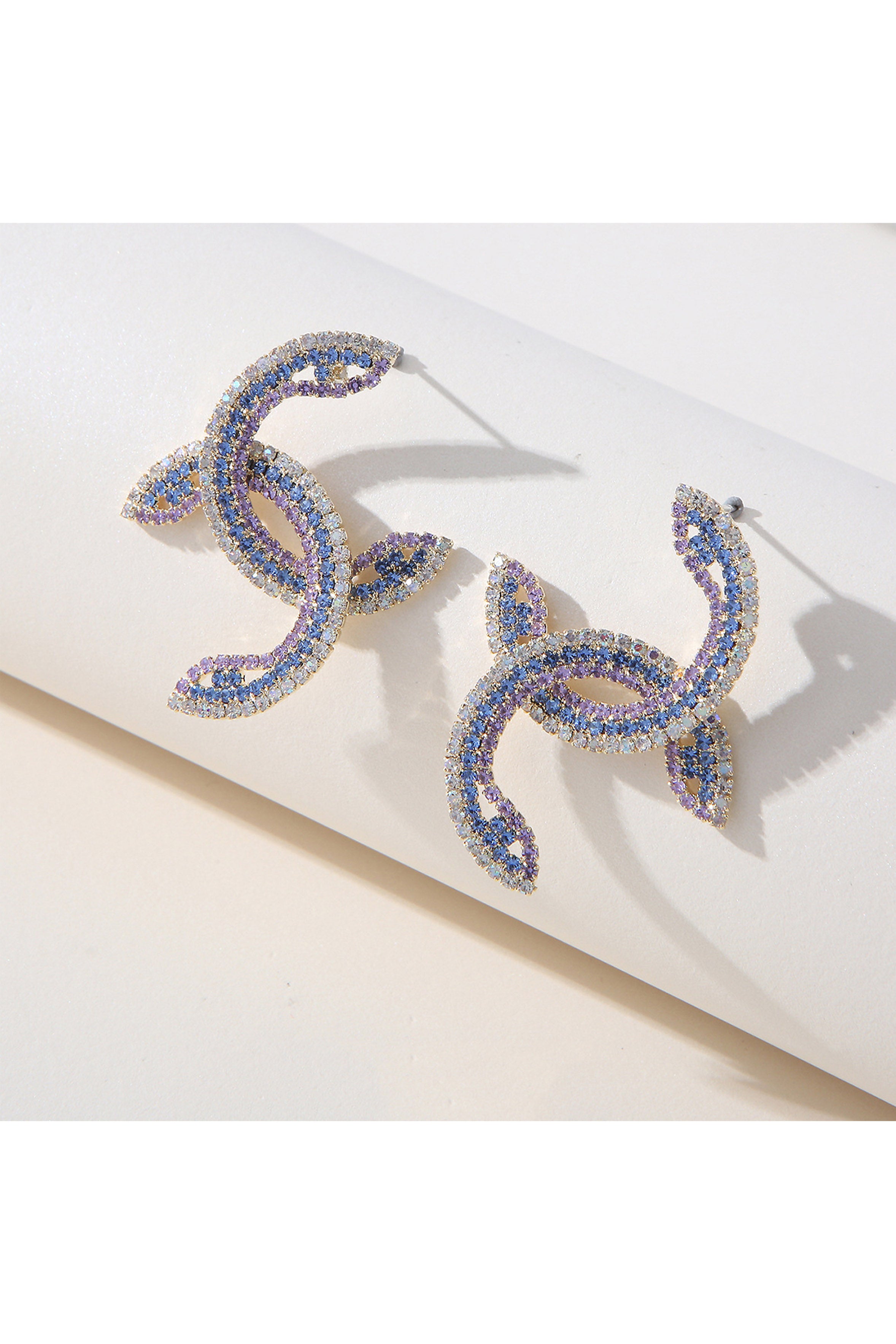 Pendientes de diamantes de imitación CC E7607