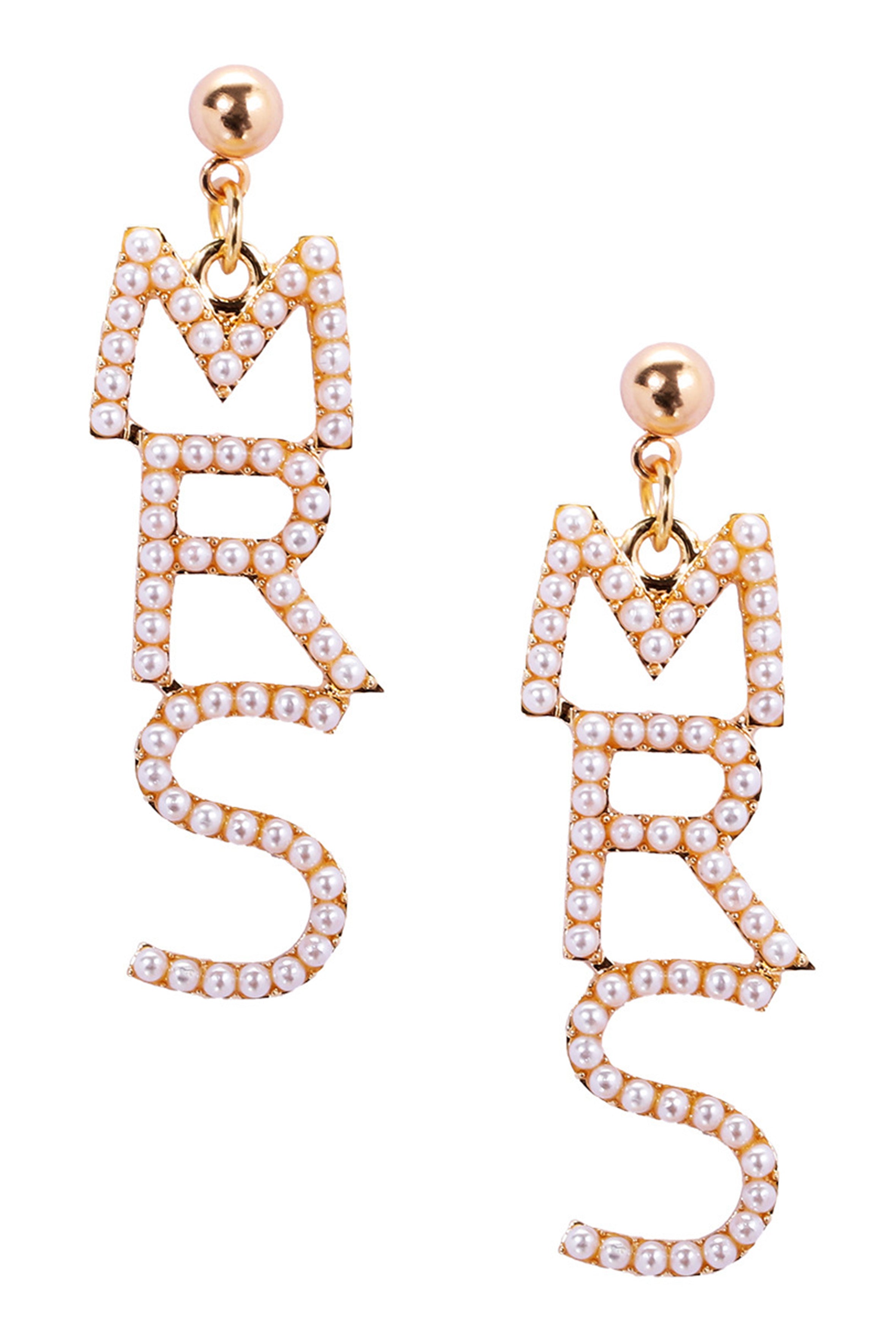 Pendientes de perlas de la Sra. E7629