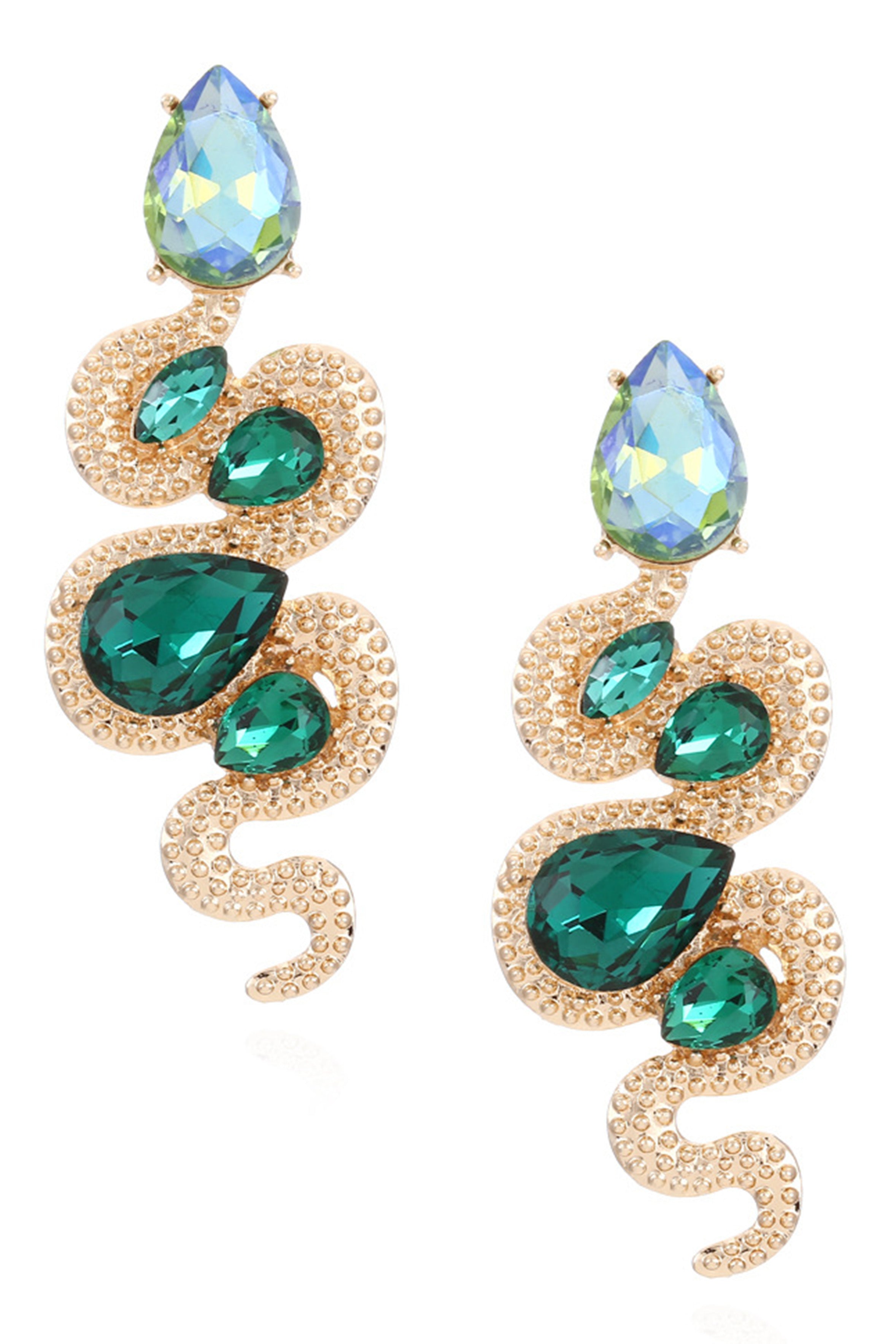 Snake Rhinestone Earrings E7747