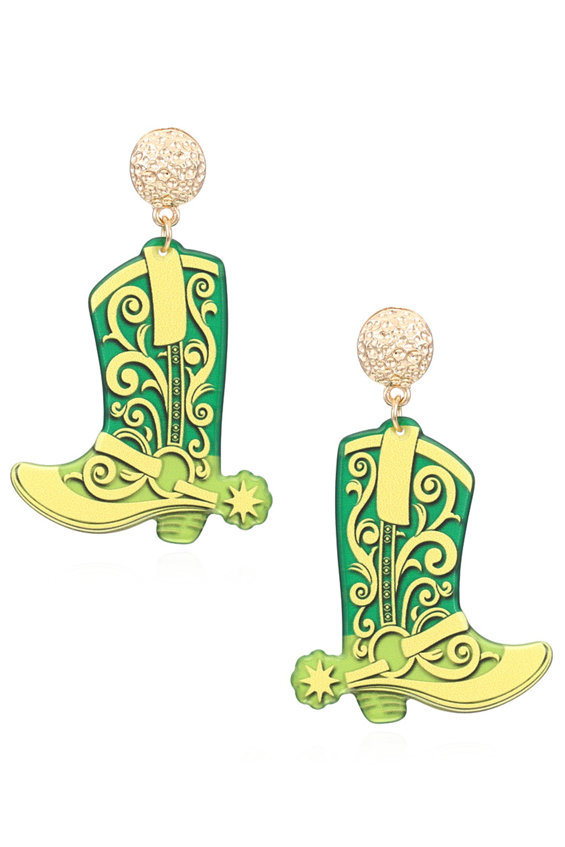 Boot Acrylic Earrings E7753