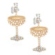 Goblet Rhinestone Earrings E7836