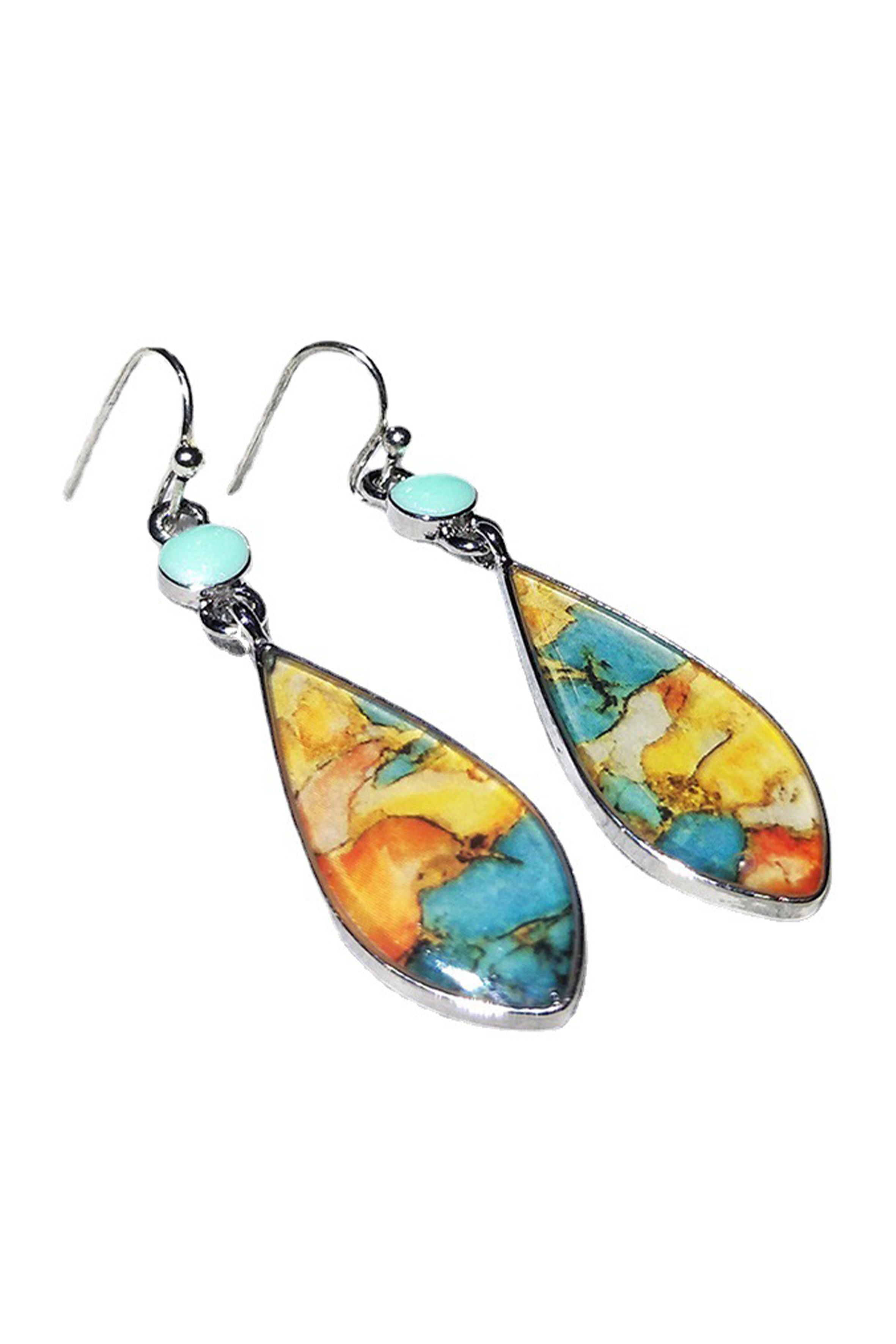 Teardrop Alloy Earrings E7935