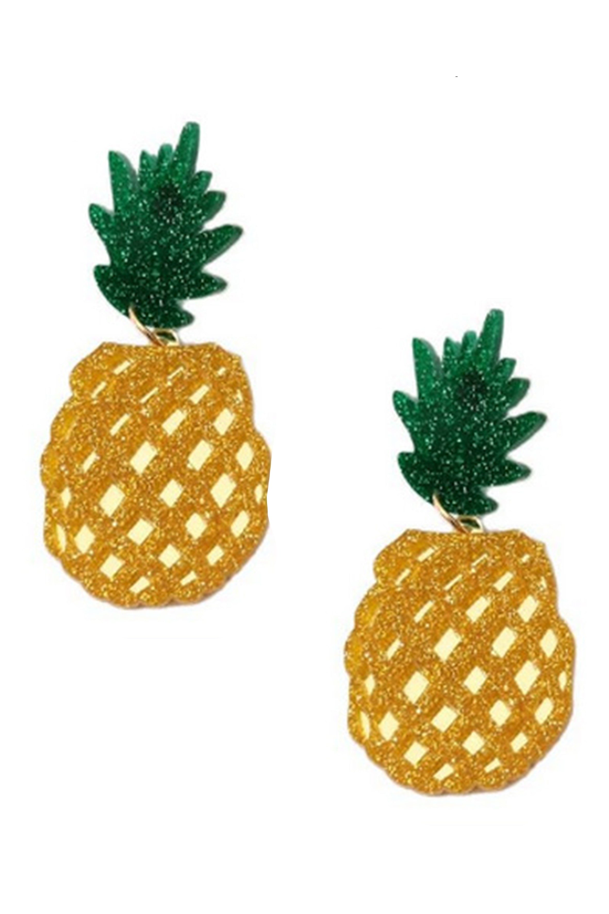 Pineapple Acrylic Earrings E8078