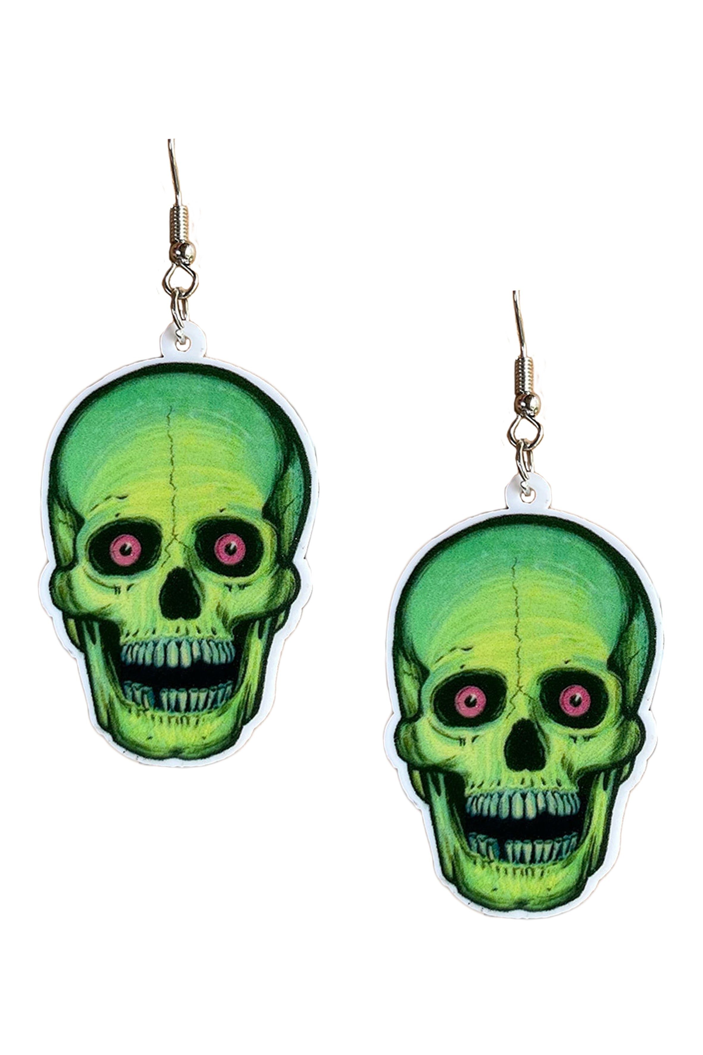 Skull Acrylic Earrings E8245