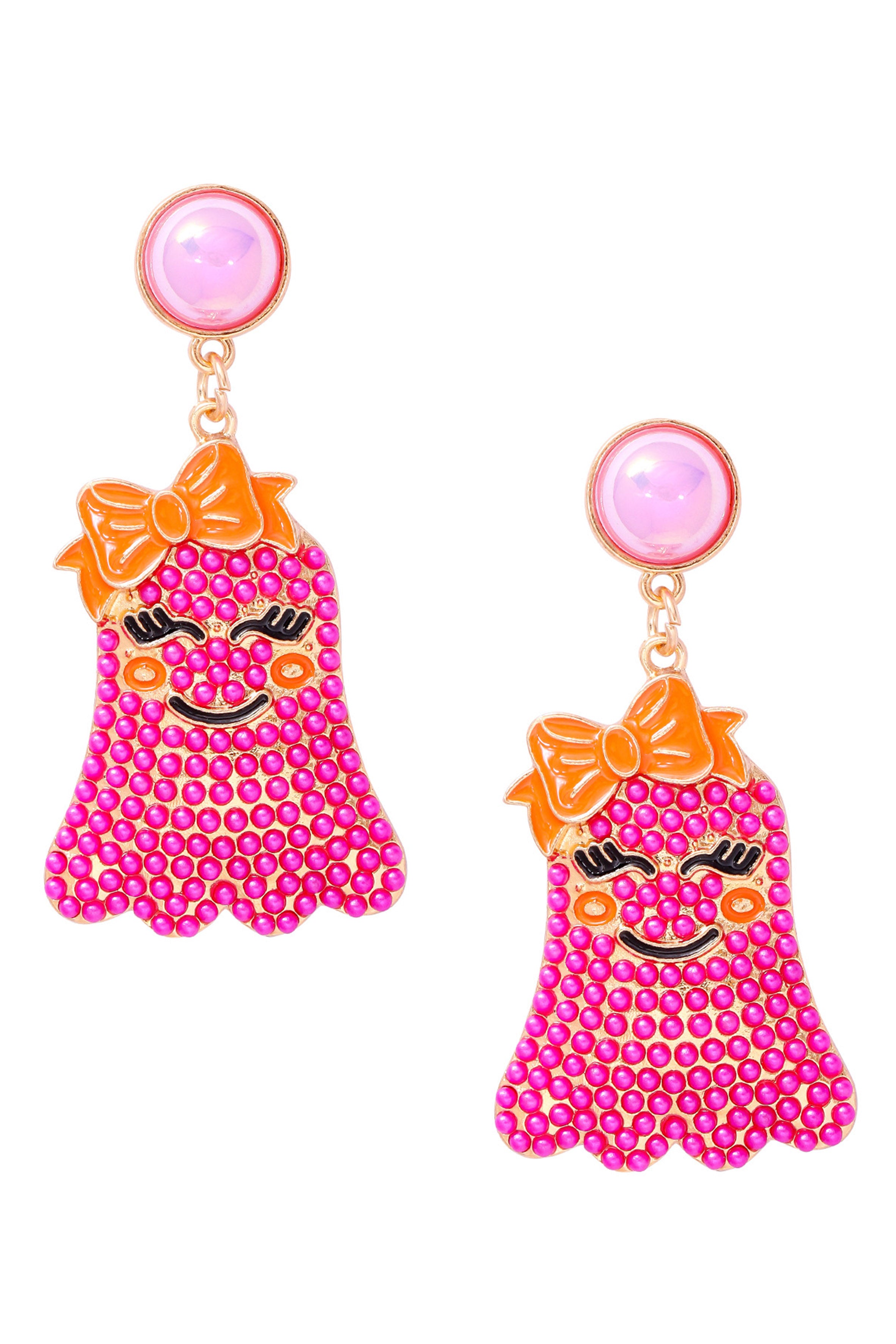 Ghost Bead Alloy Earrings E8329